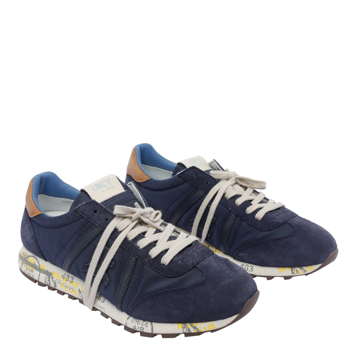 Premiata Sneakers Blue Fabric/rubber Sole