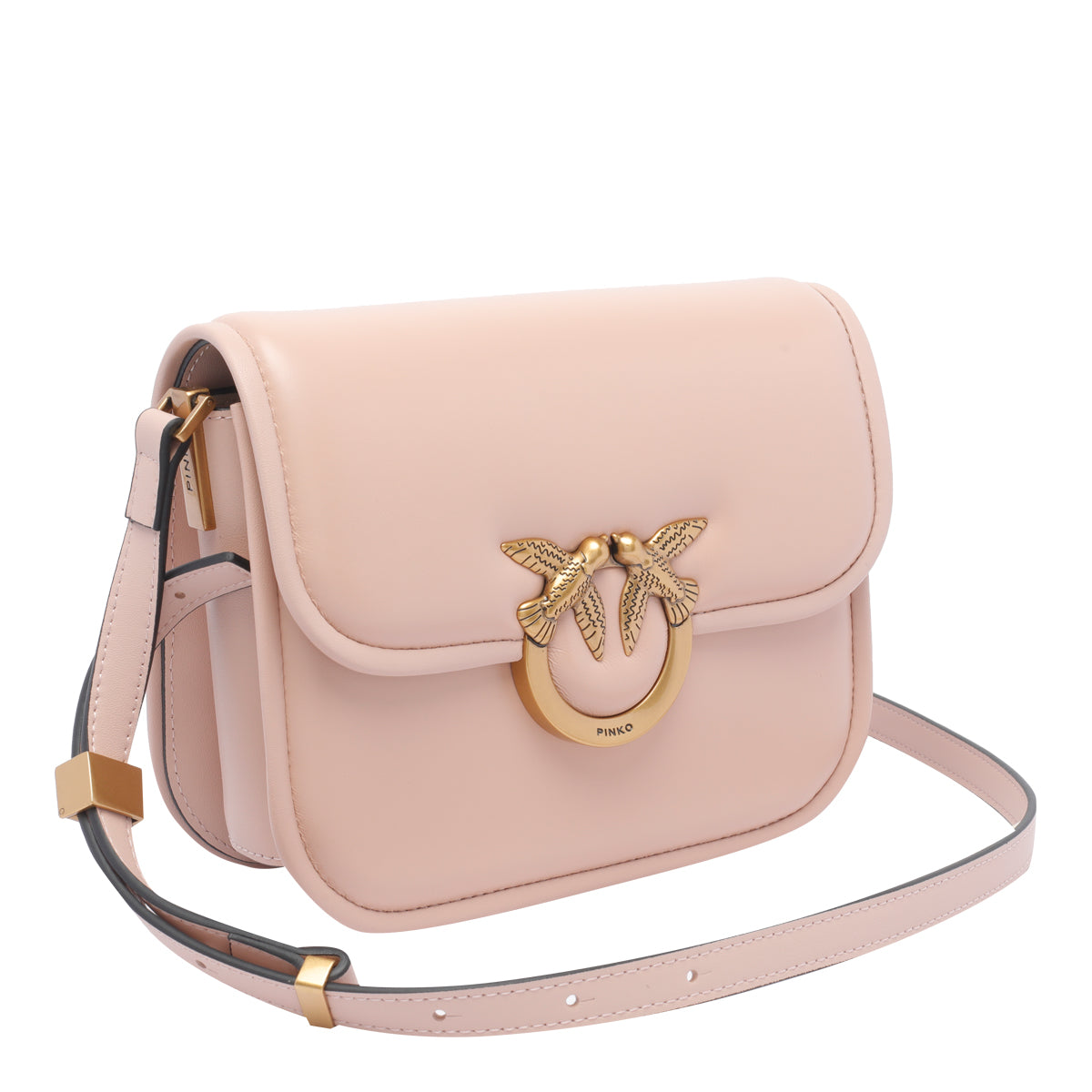 Pinko Bags Pink Calf Leather