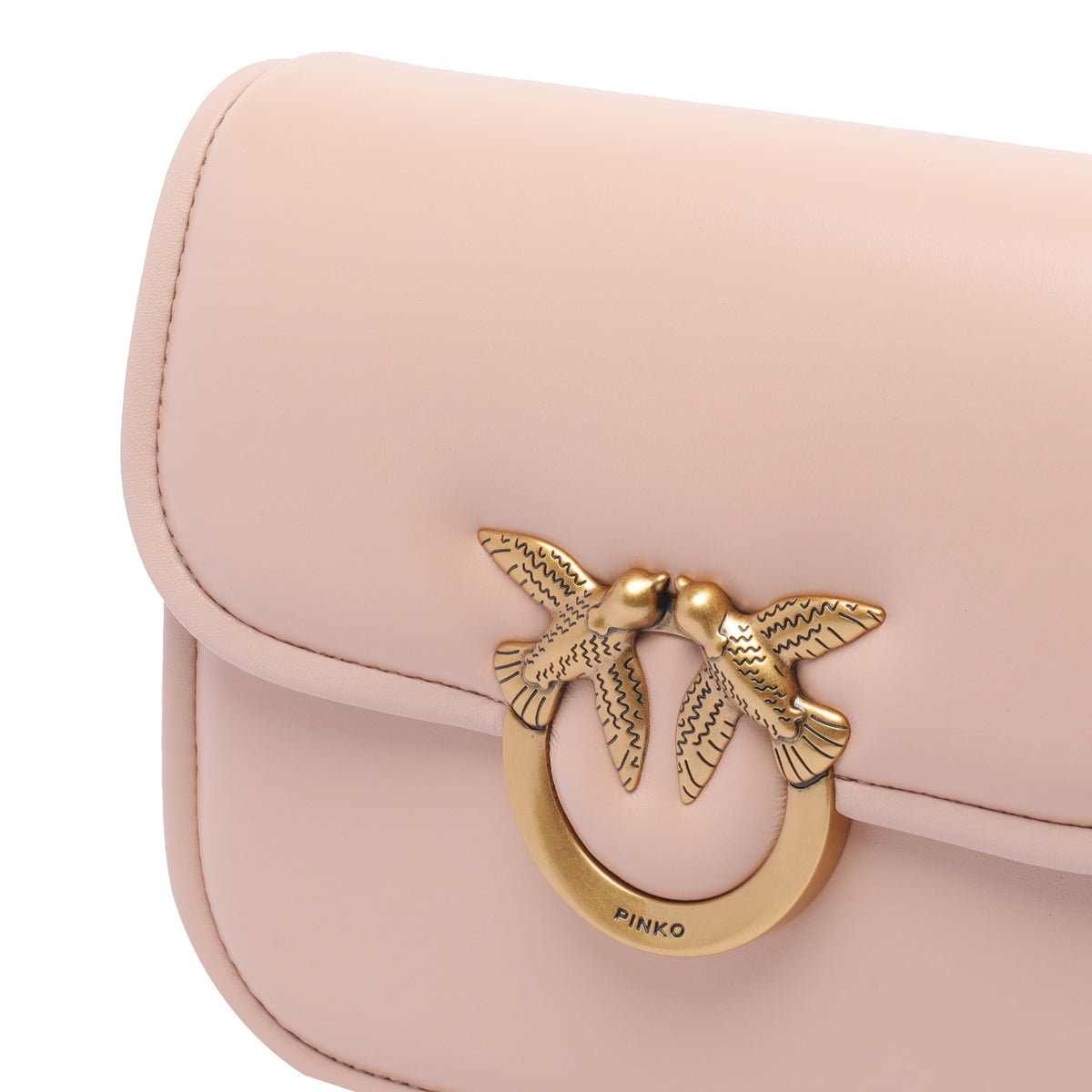Pinko Bags Pink Calf Leather