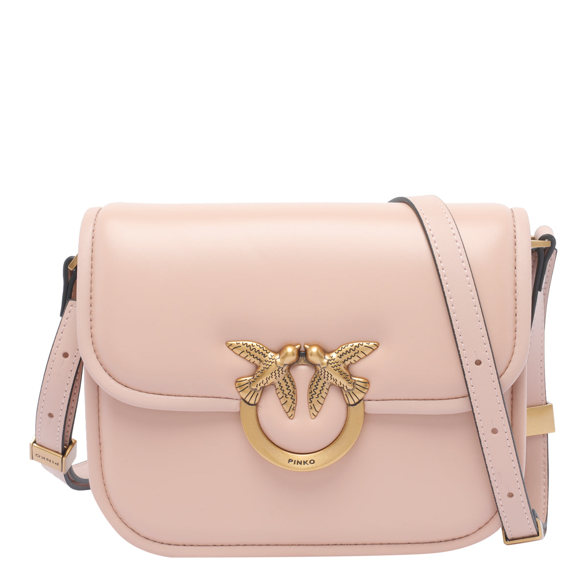 Pinko Bags Pink Calf Leather