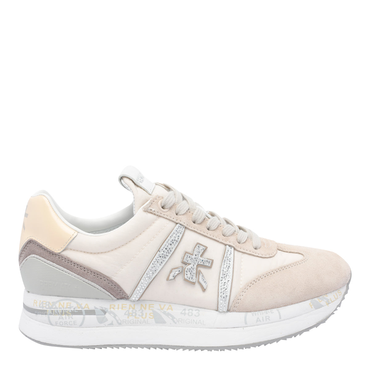 Premiata Sneakers Beige Fabric/rubber Sole