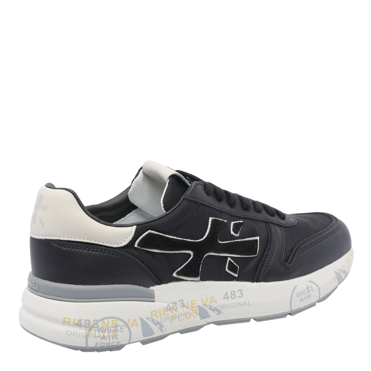 Premiata Sneakers Black Fabric/rubber Sole