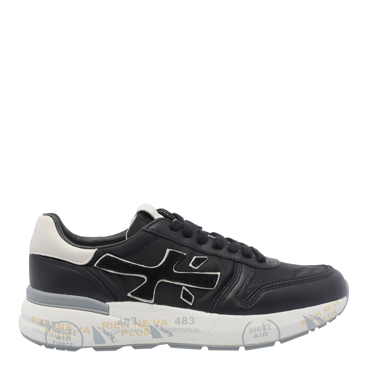 Premiata Sneakers Black Fabric/rubber Sole