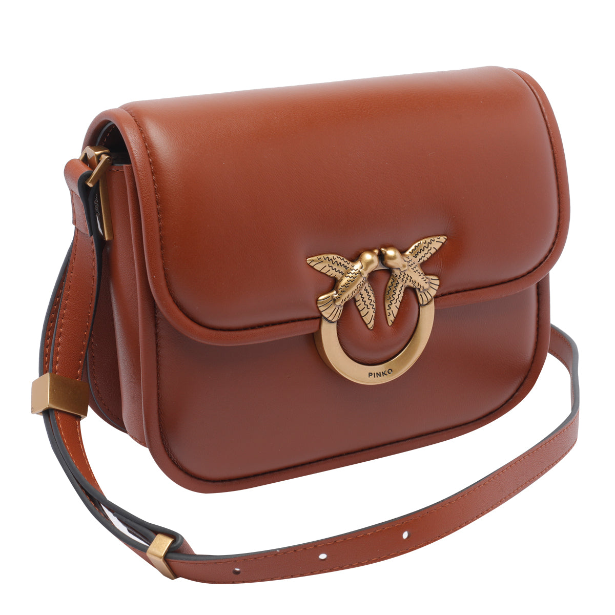 Pinko Bags Brown Calf Leather