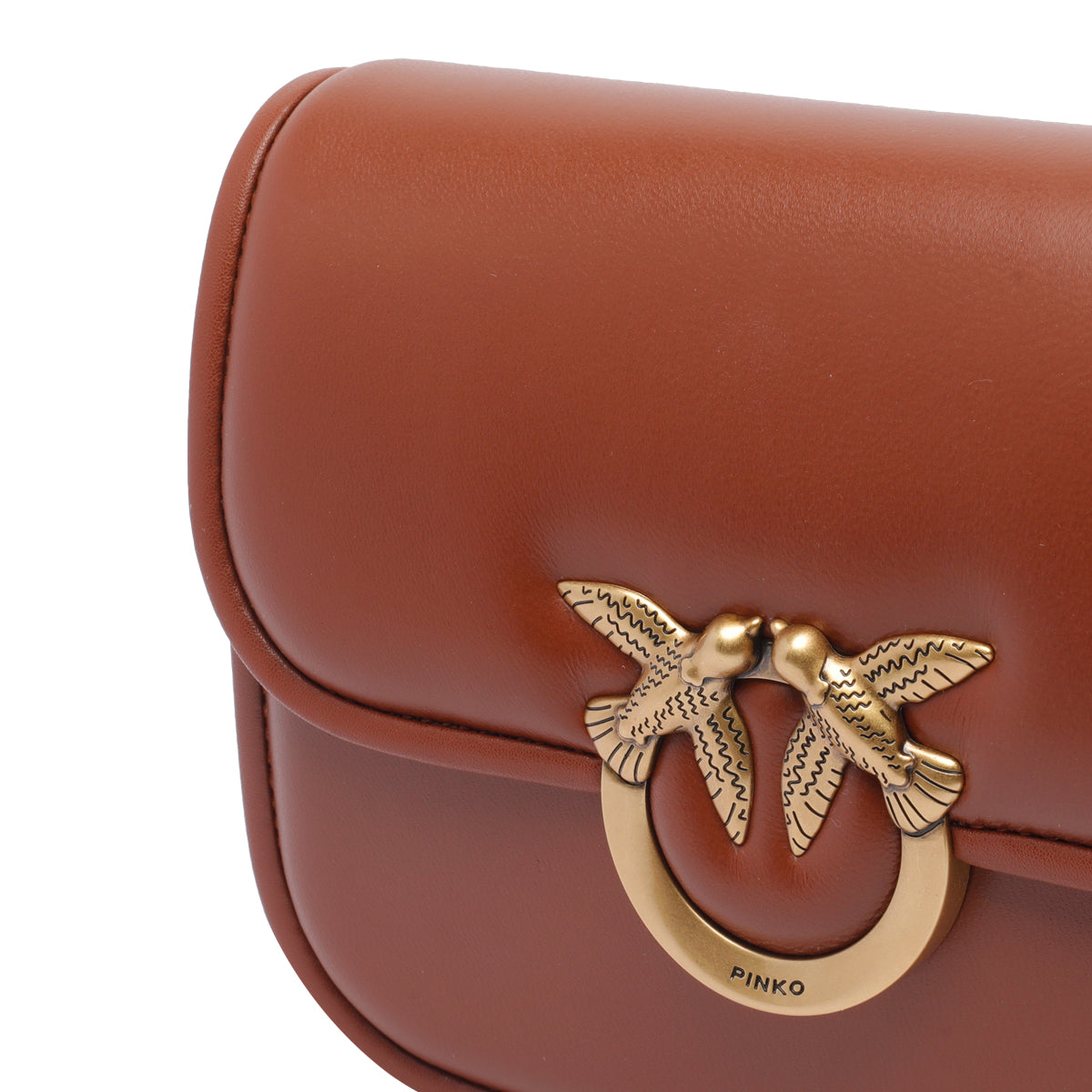 Pinko Bags Brown Calf Leather