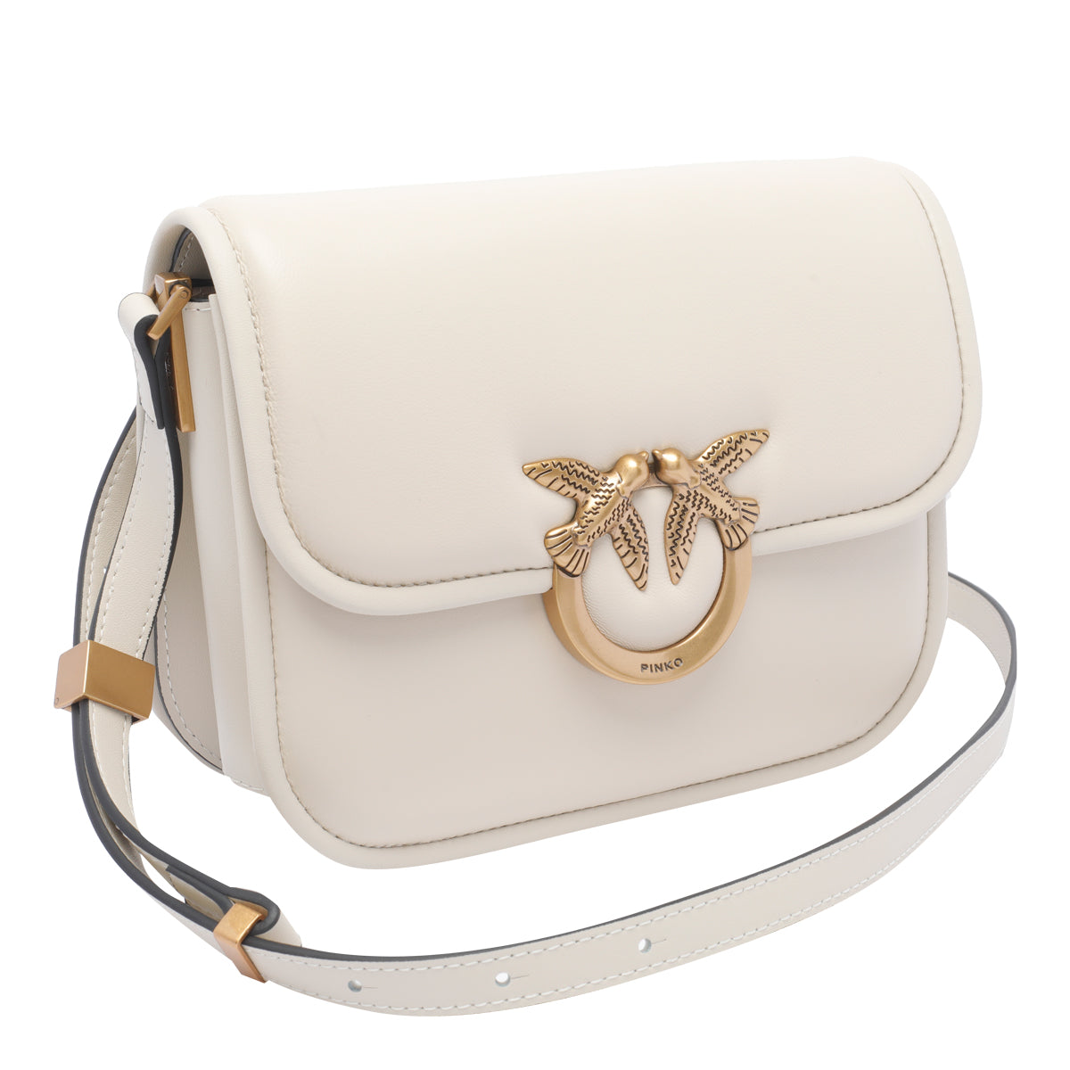 Pinko Bags White Calf Leather