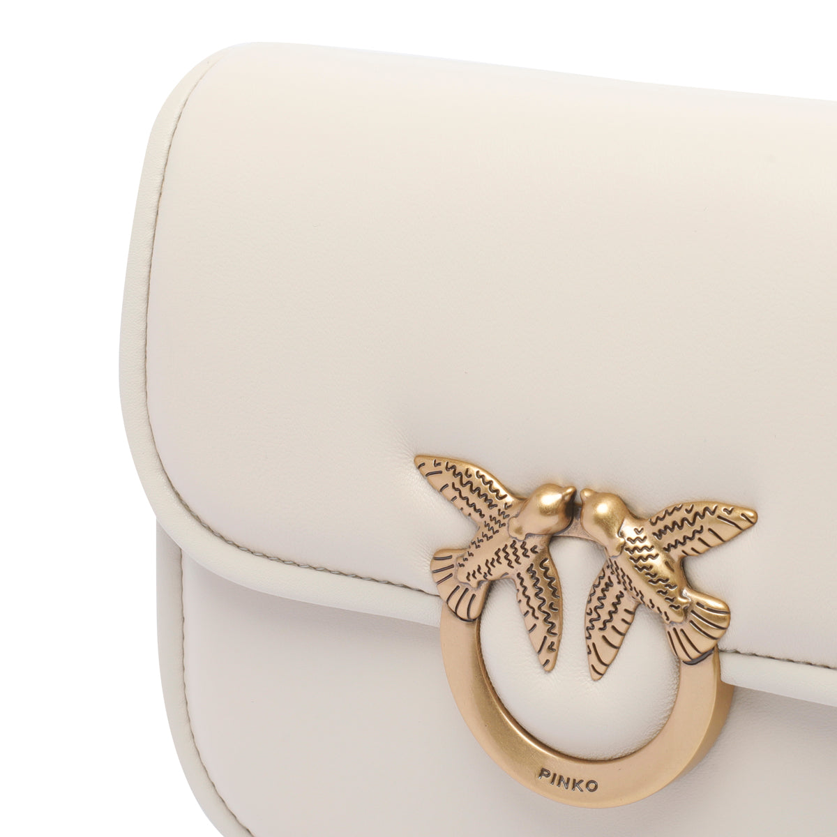 Pinko Bags White Calf Leather