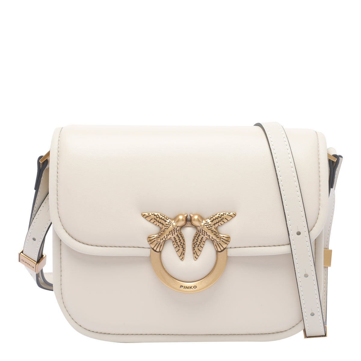 Pinko Bags White Calf Leather