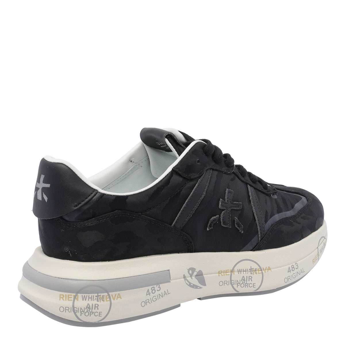 Premiata Sneakers Black Fabric/rubber Sole