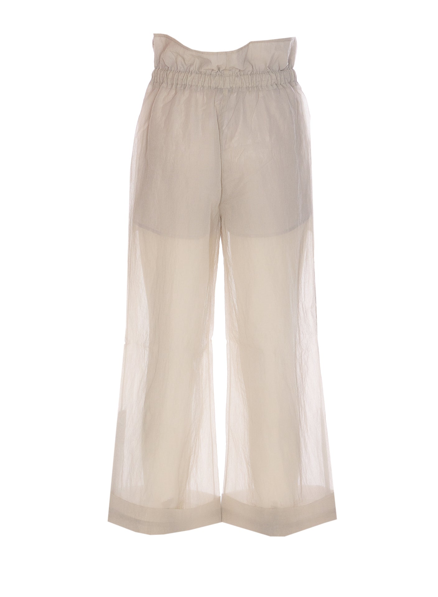 Pinko Trousers Grey Nylon