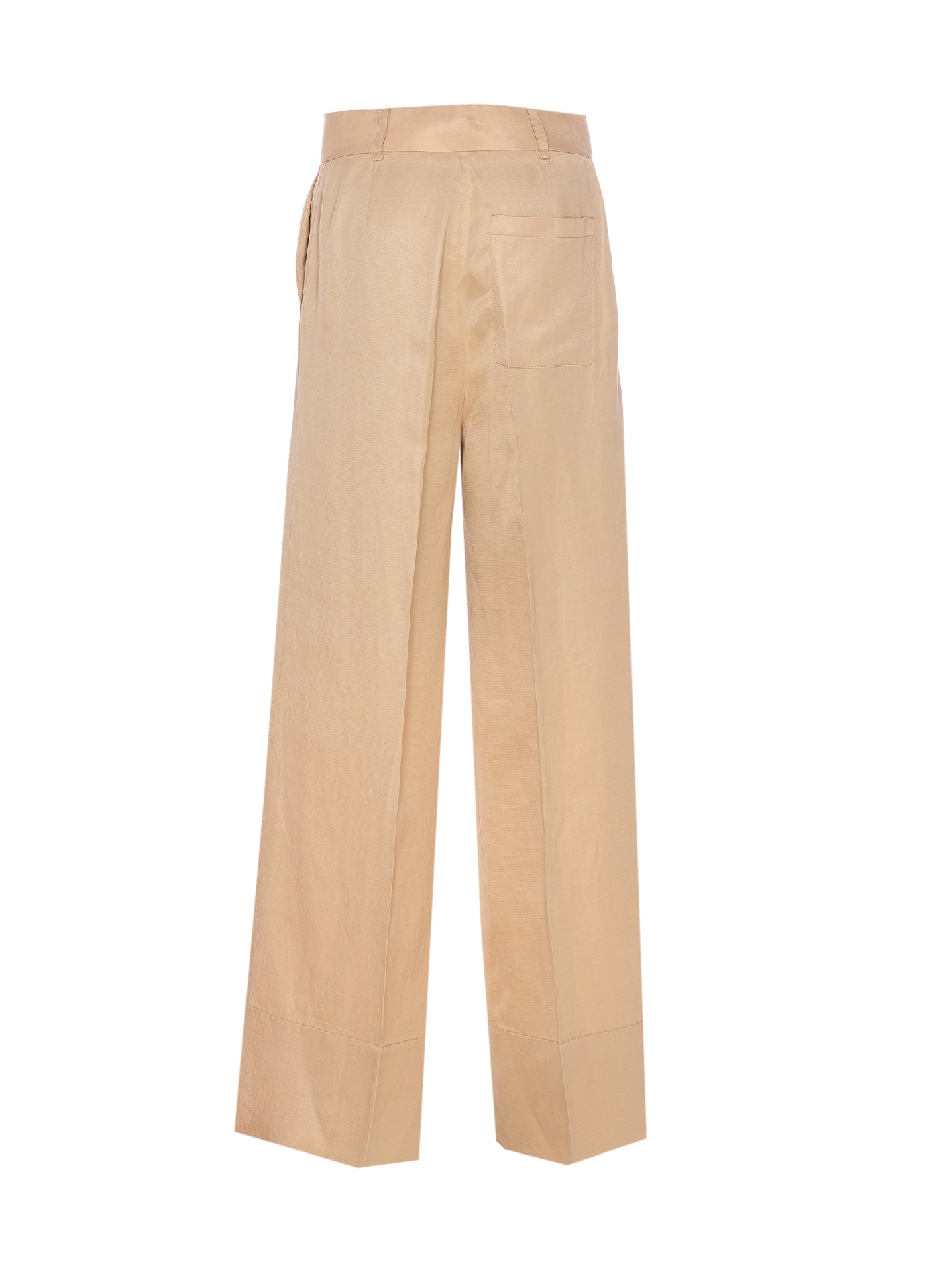 Liu Jo Trousers Beige Linen