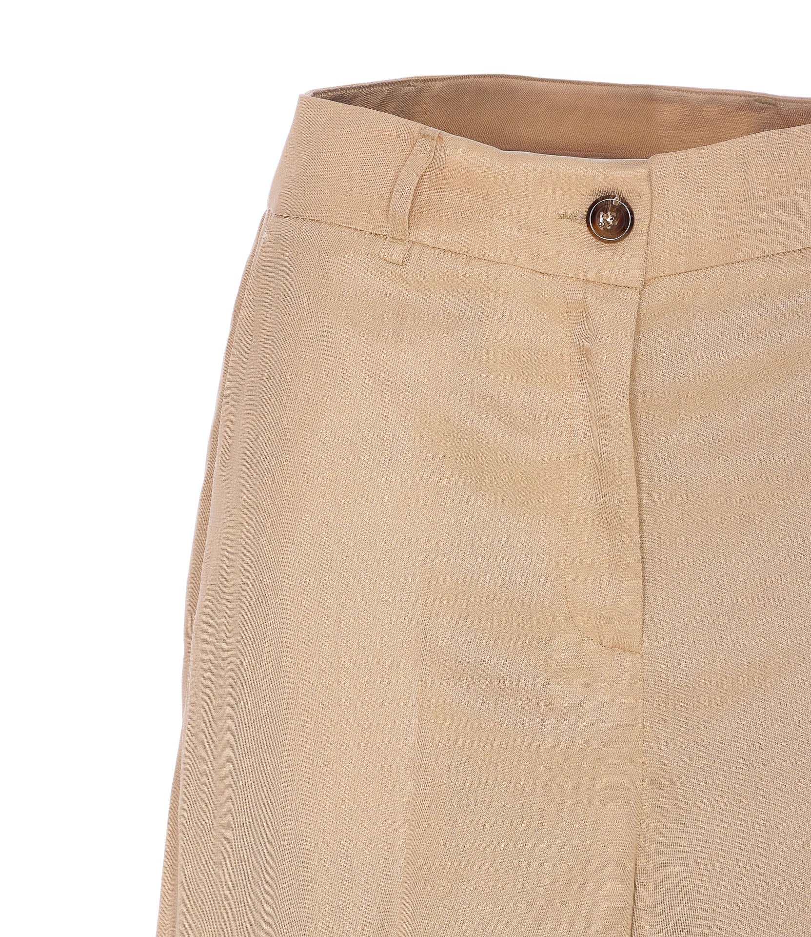 Liu Jo Trousers Beige Linen