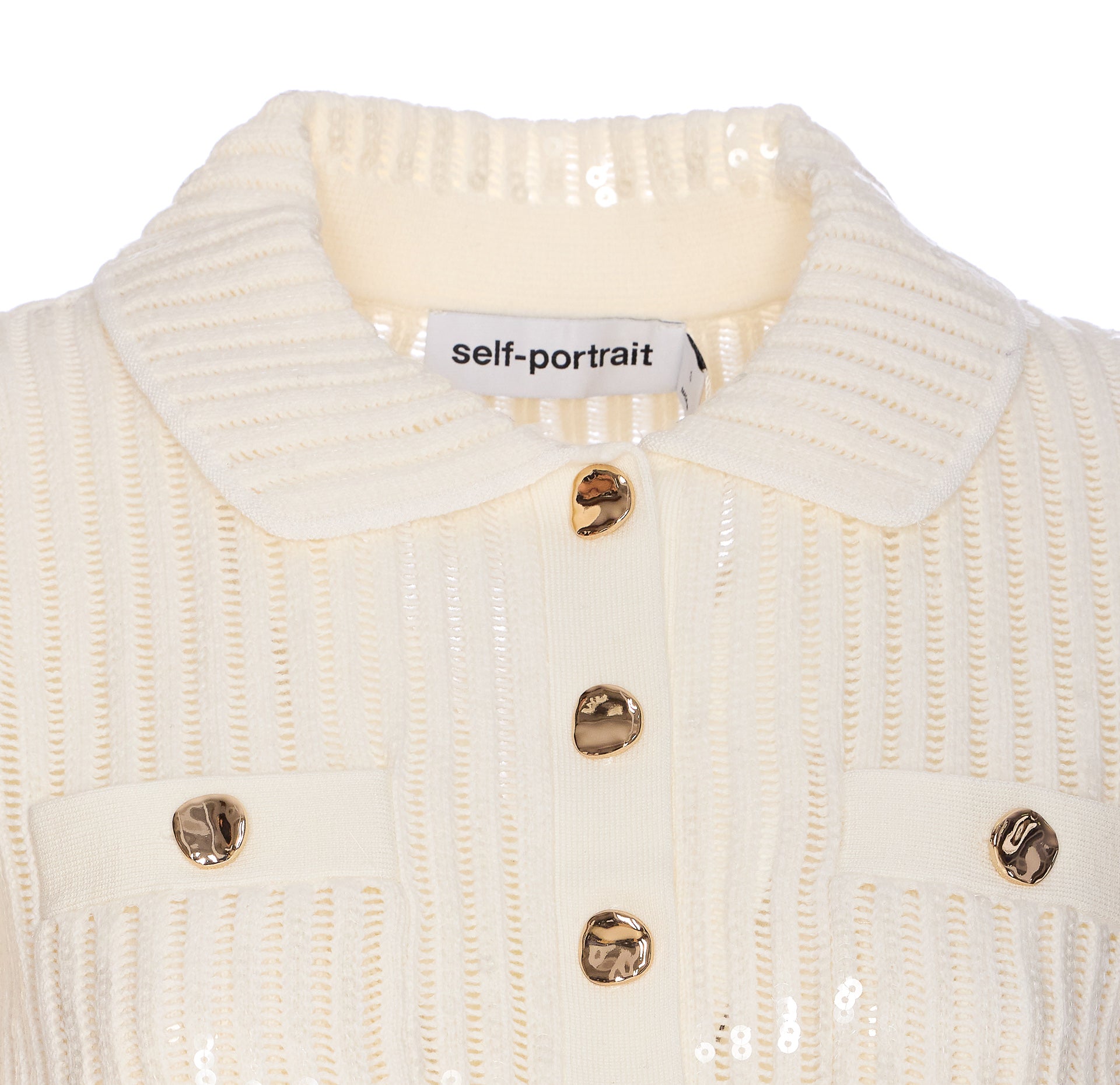 Self Portrait Top White Cotton