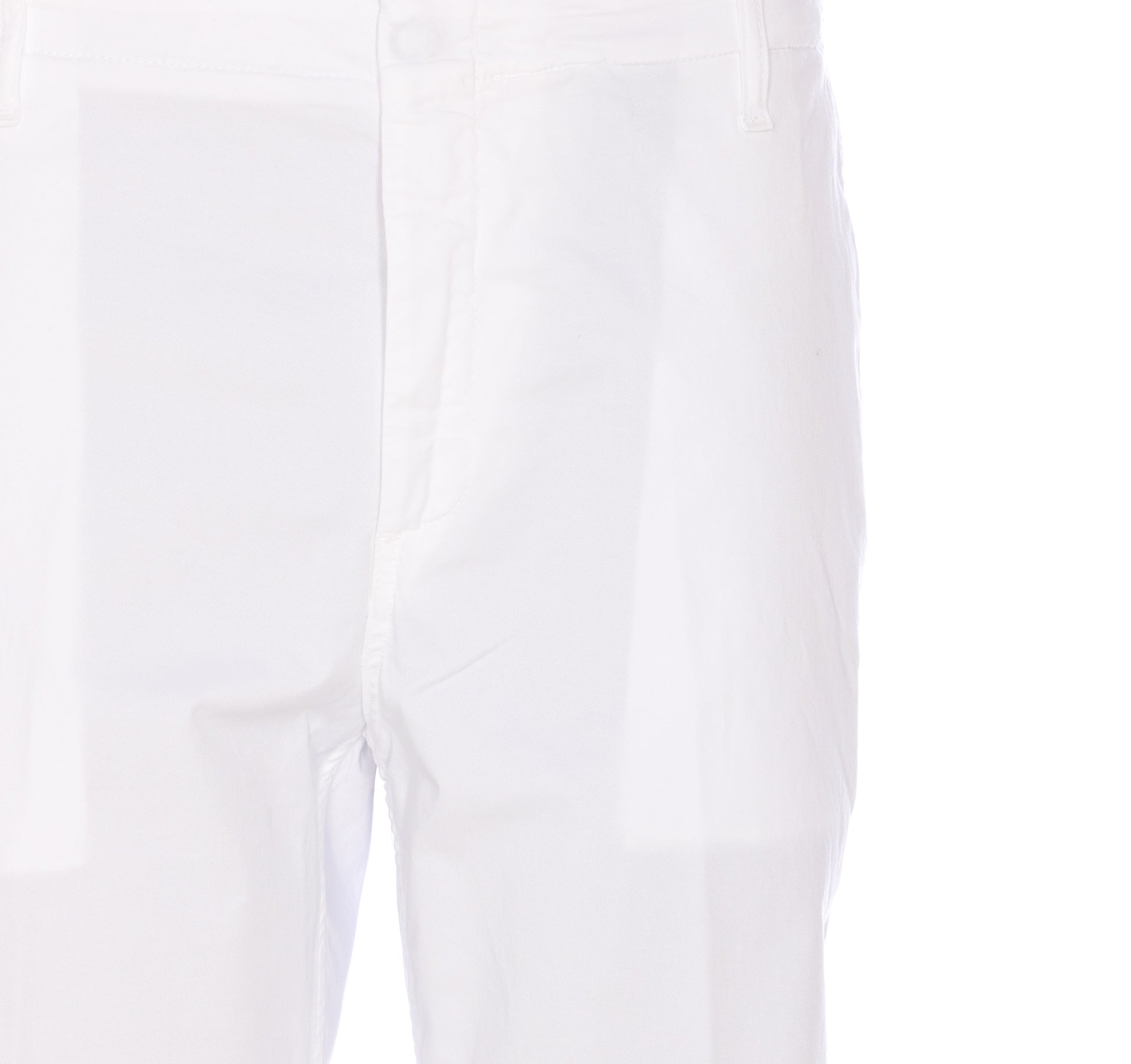 Dondup Trousers White Cotton