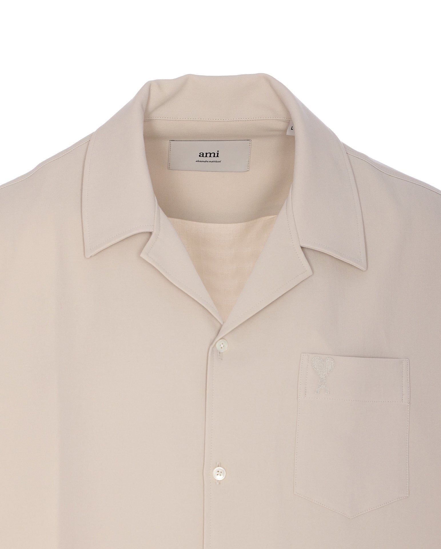 Ami Alexandre Matiussi Shirts Beige Cotton