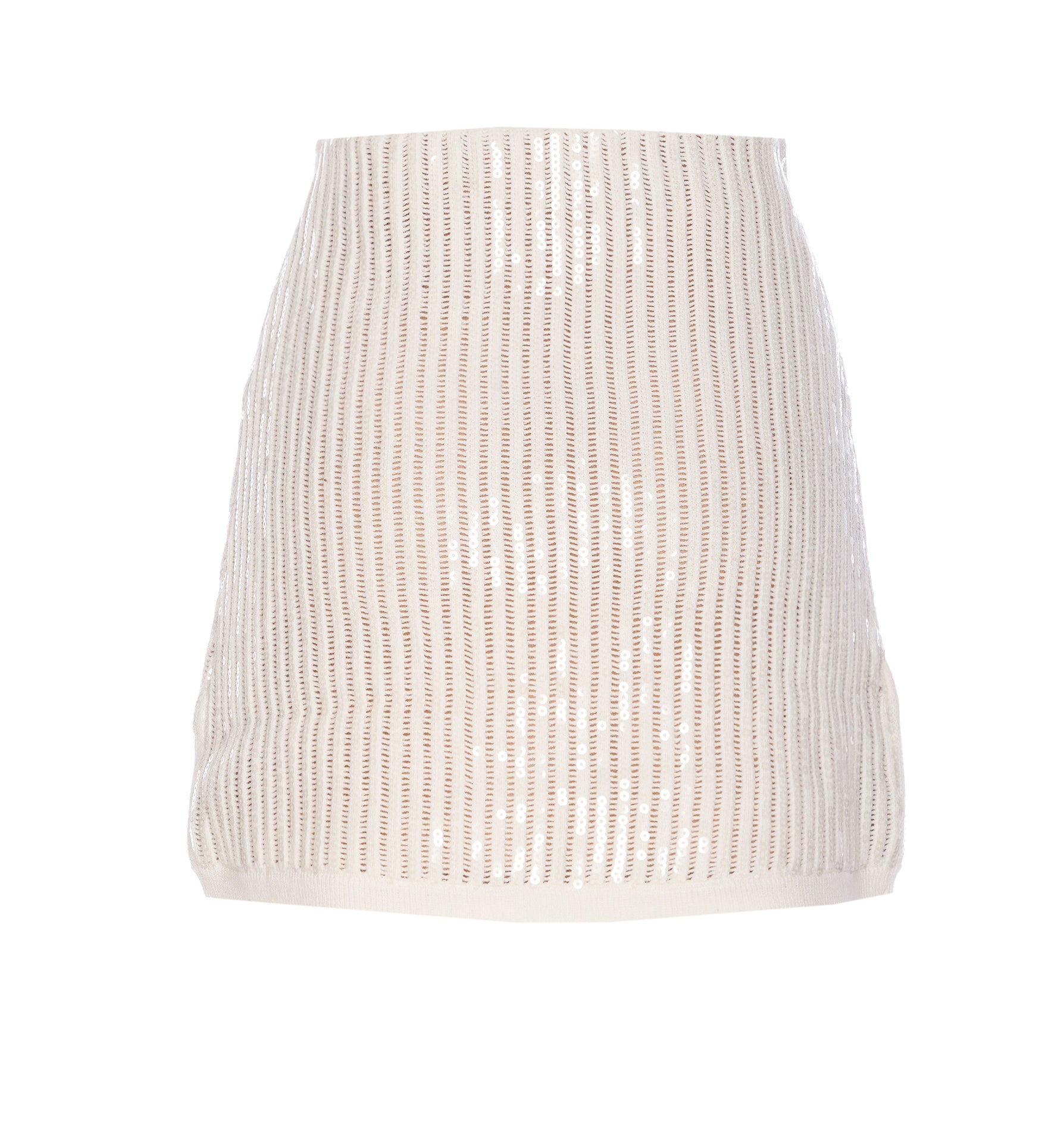 Self Portrait Skirts White Cotton