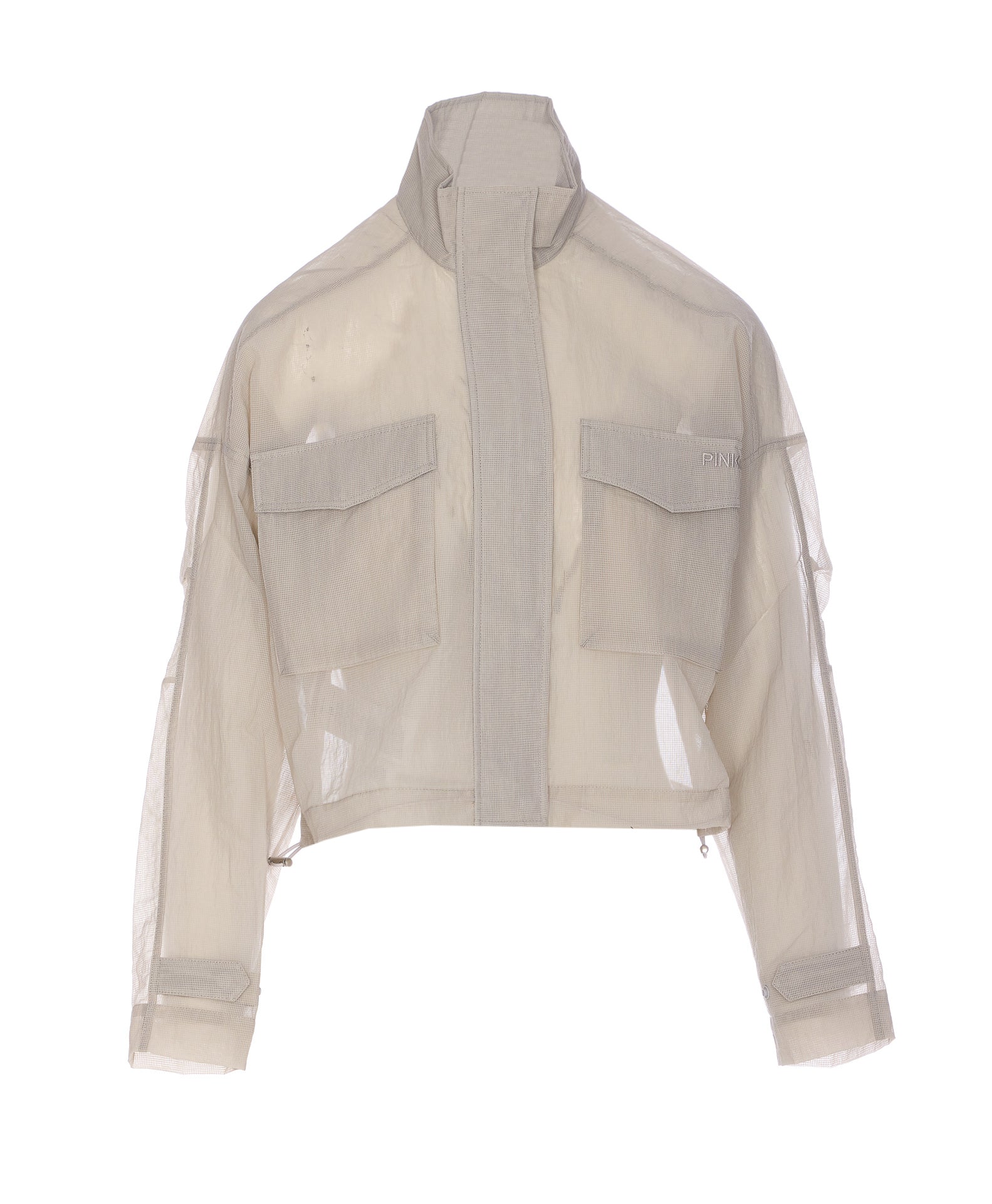 Pinko Coats Grey Nylon