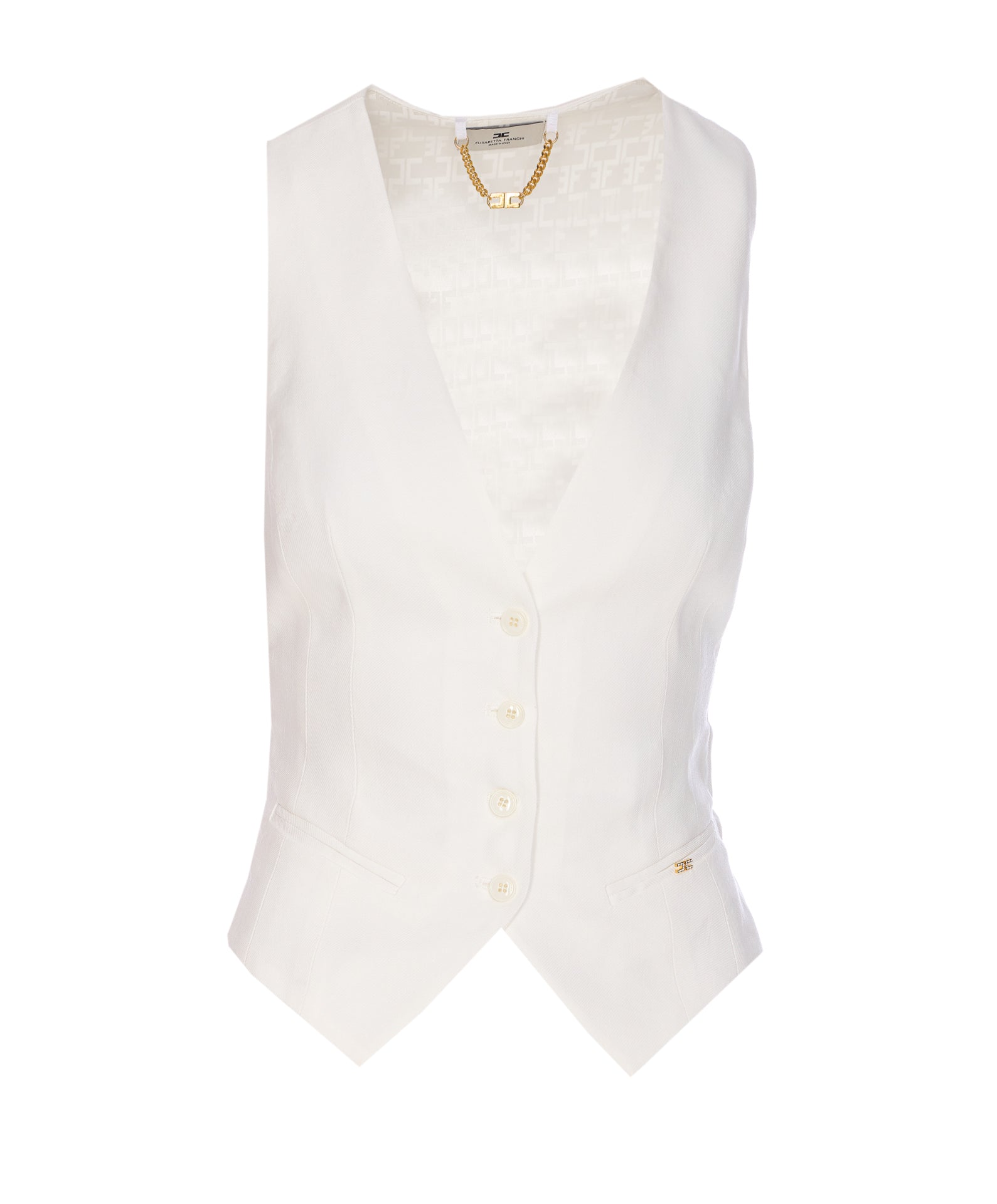 Elisabetta Franchi Jackets White Viscose