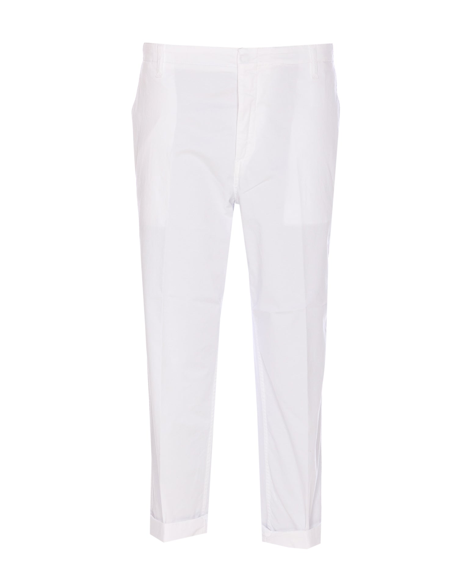 Dondup Trousers White Cotton