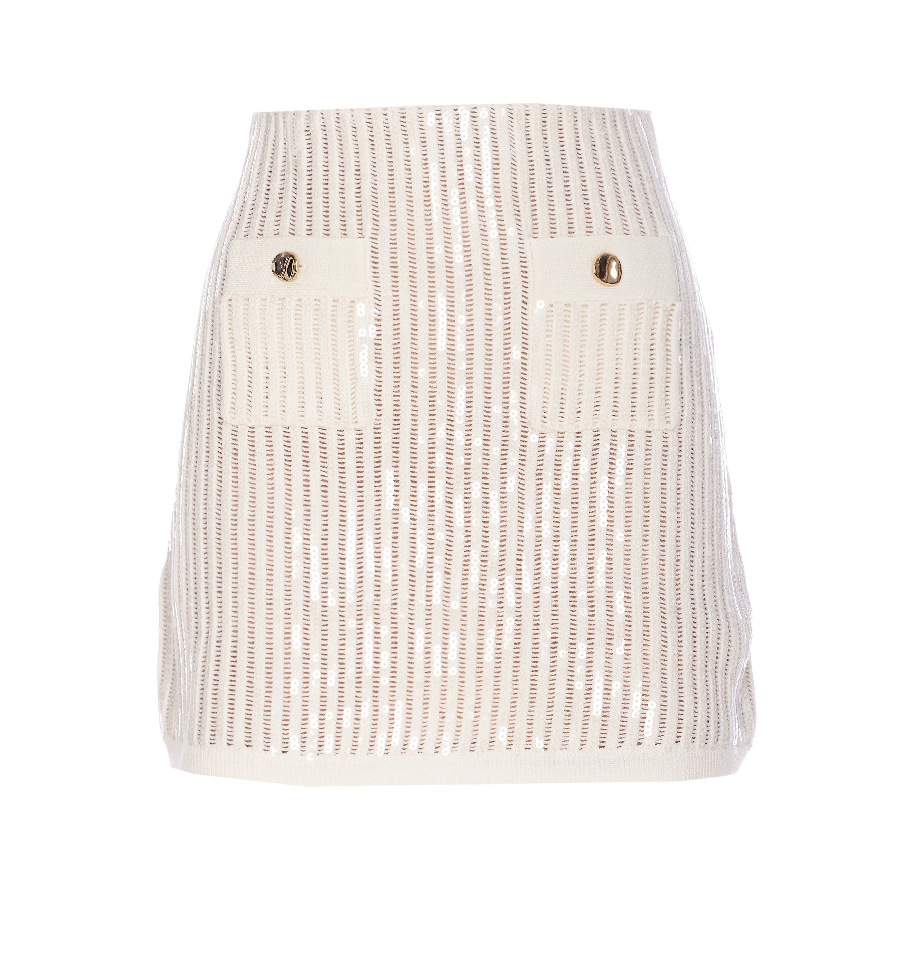 Self Portrait Skirts White Cotton