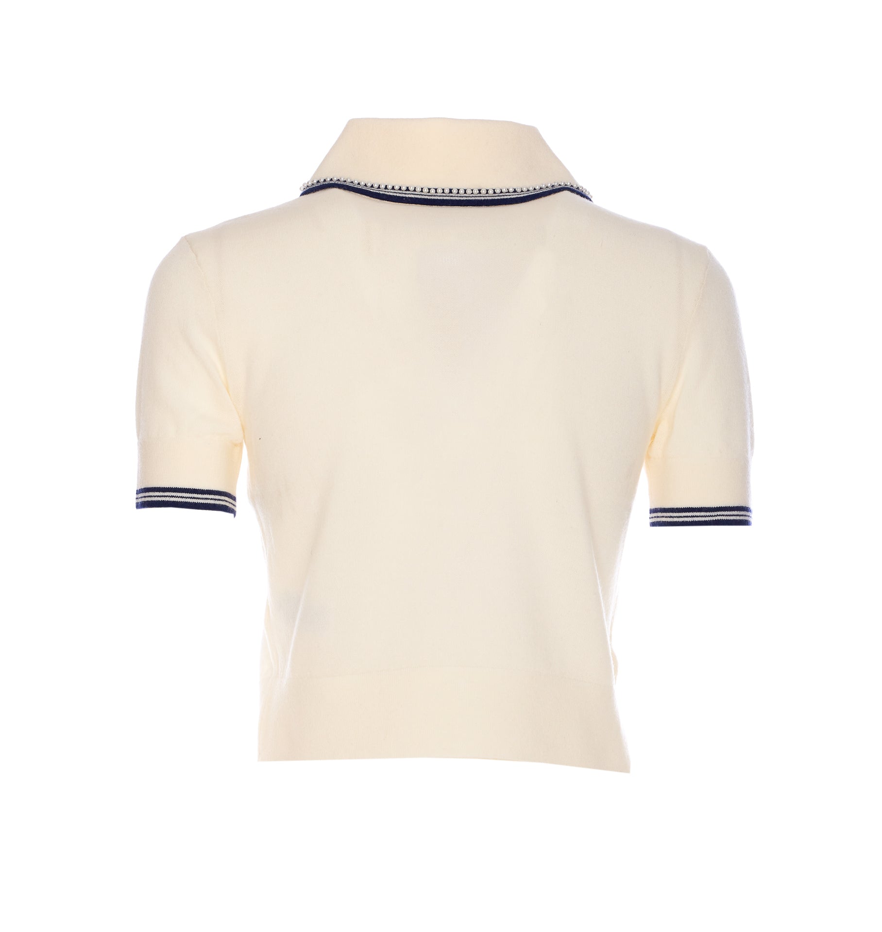 Self Portrait T-Shirts And Polos White Wool