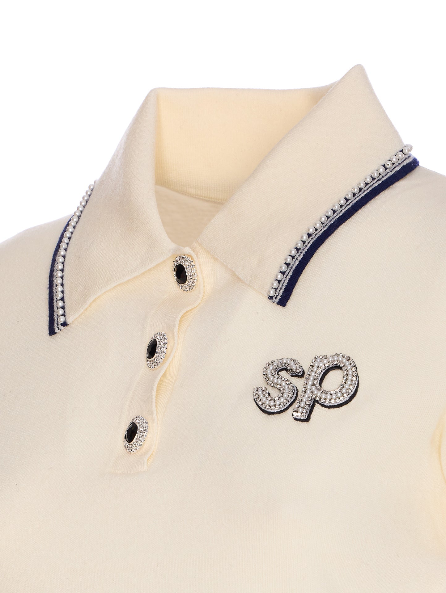 Self Portrait T-Shirts And Polos White Wool