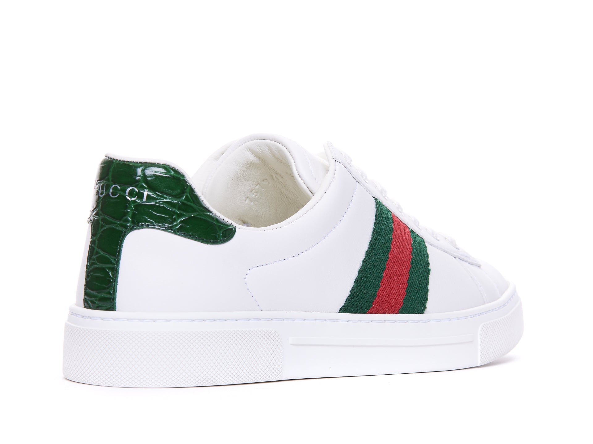 Gucci Sneakers White Calf Leather/rubber Sole