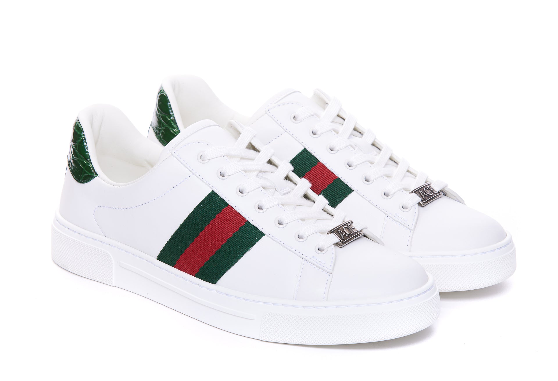 Gucci Sneakers White Calf Leather/rubber Sole