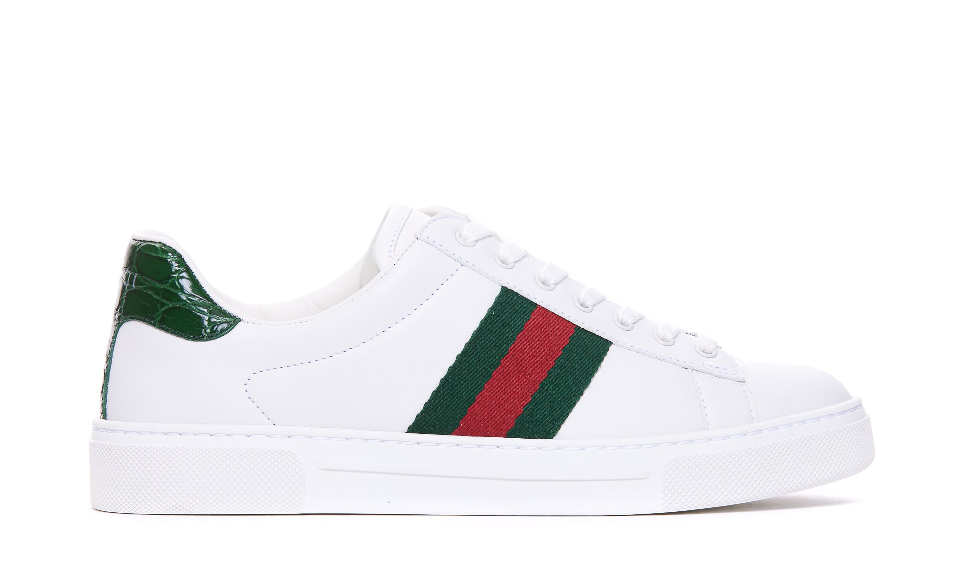 Gucci Sneakers White Calf Leather/rubber Sole