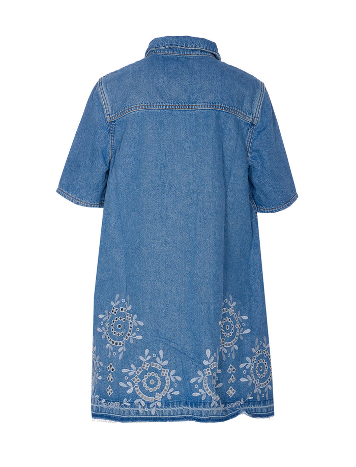 Ganni Dresses Blue Organic Cotton