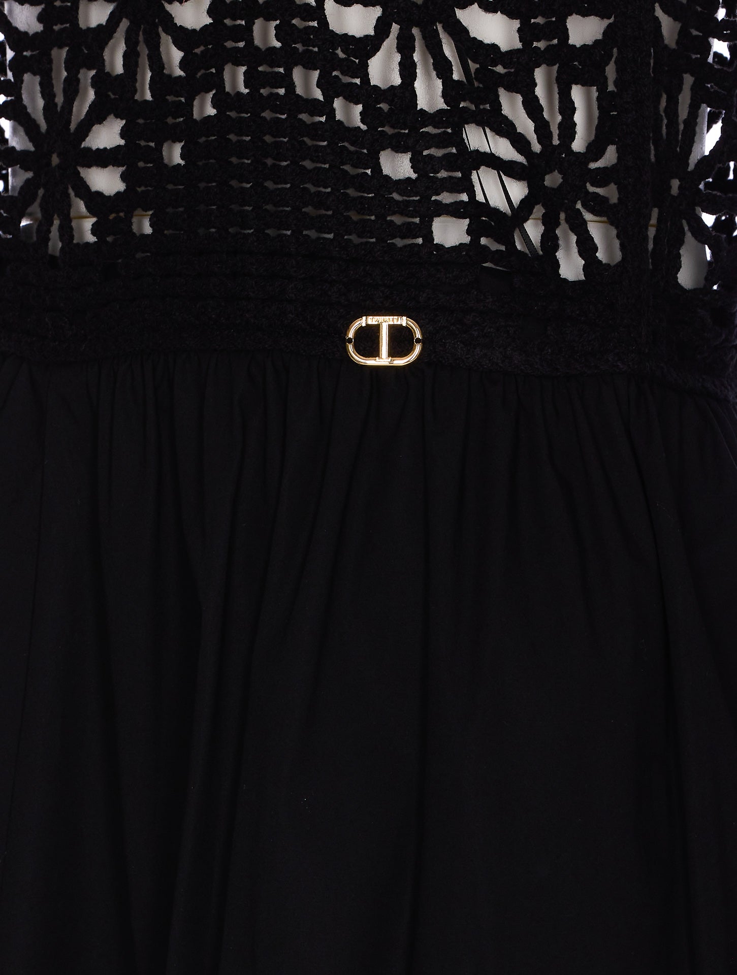 Twin-Set Dresses Black Cotton