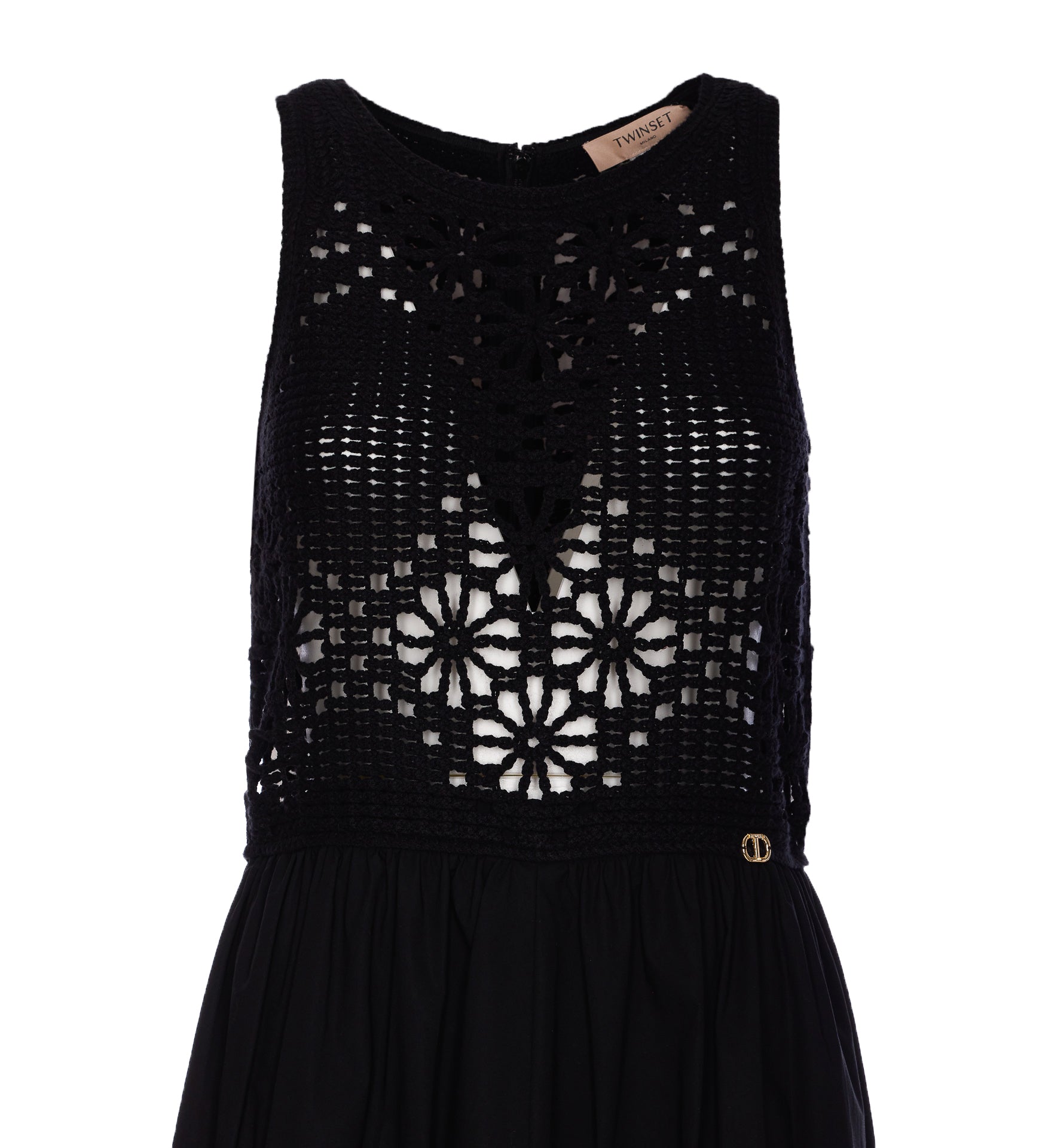 Twin-Set Dresses Black Cotton