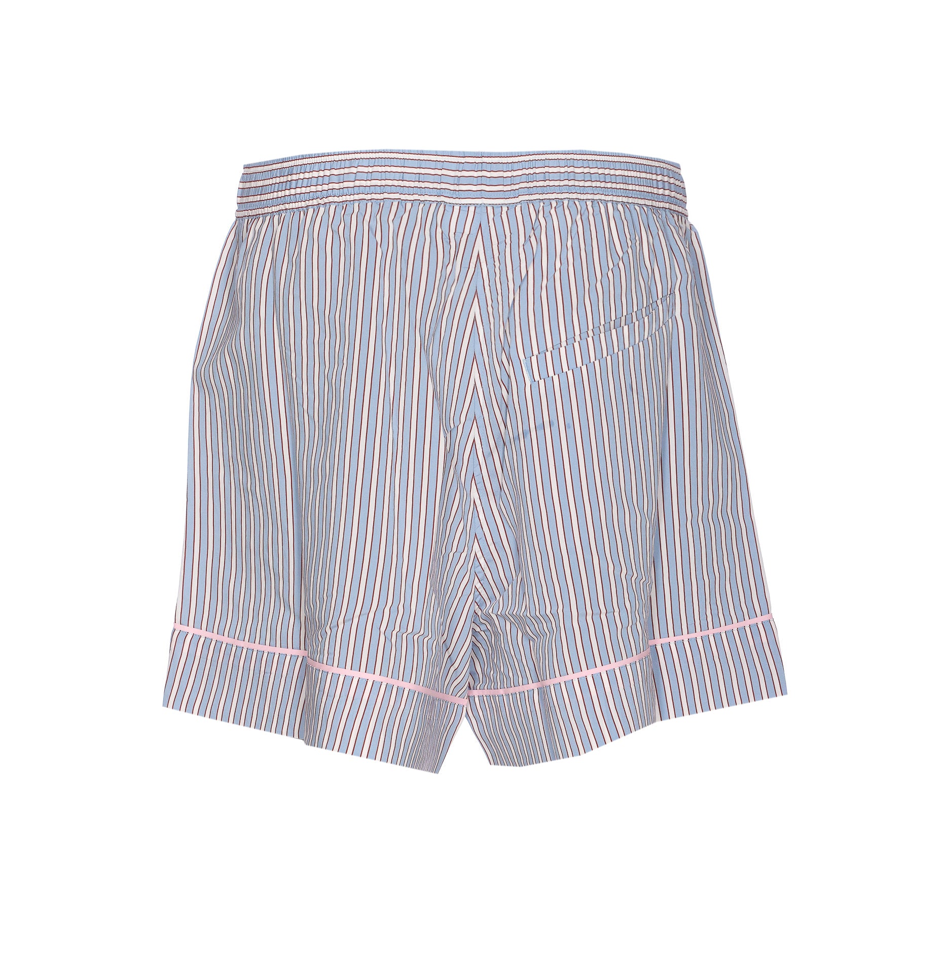 Ganni Shorts Blue Viscose