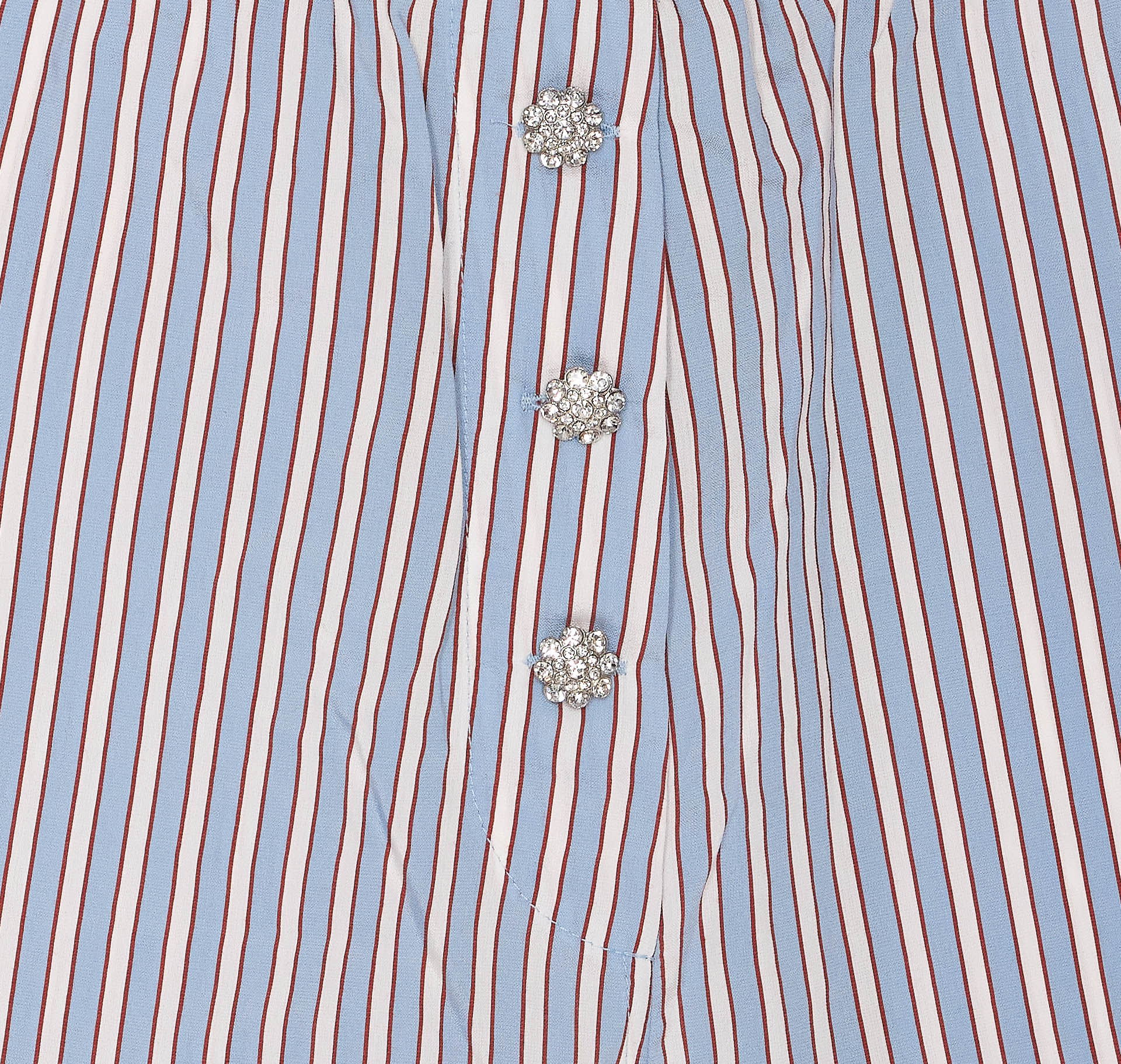 Ganni Shorts Blue Viscose
