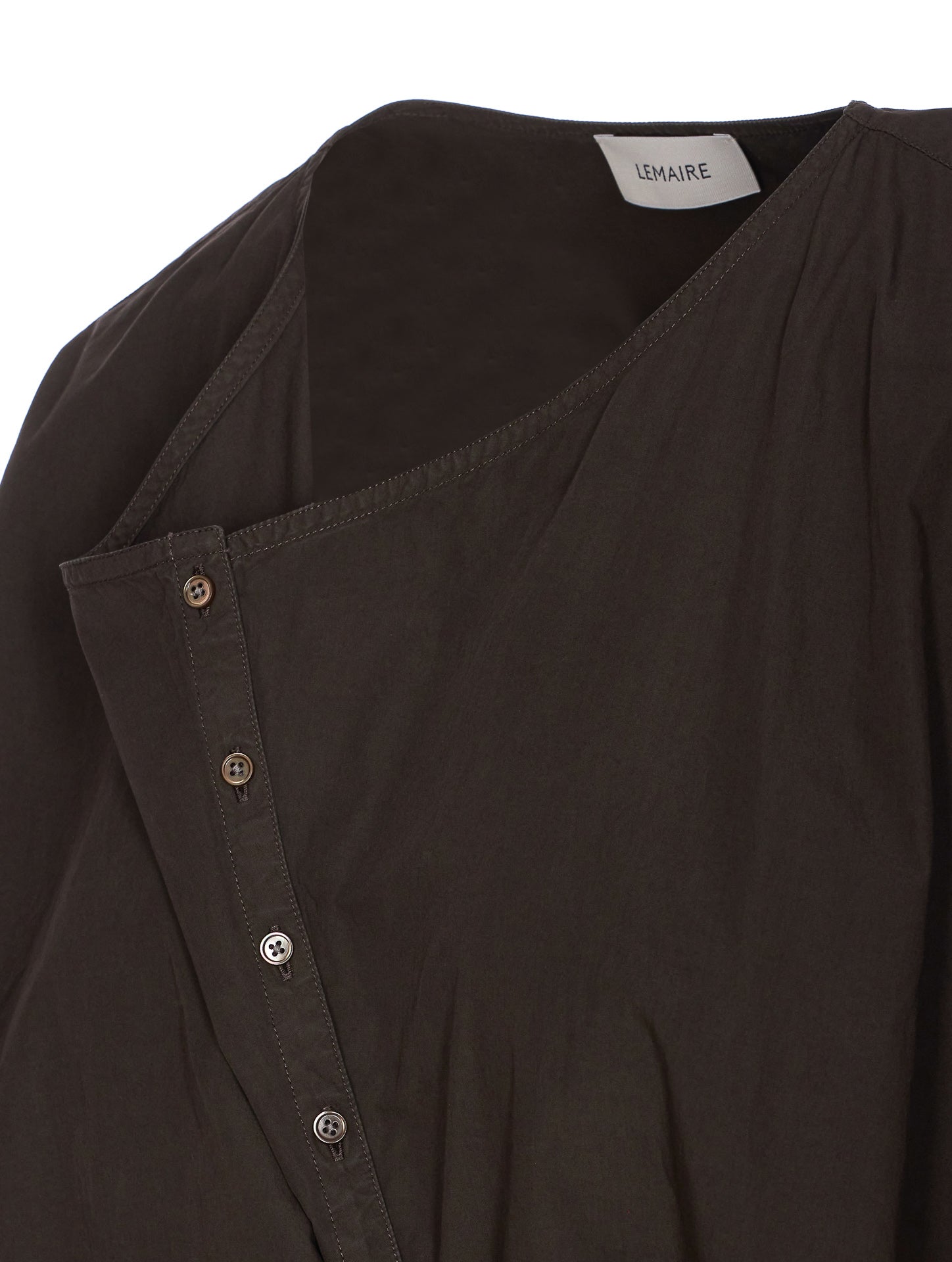 Lemaire Shirts Dark Brown Cotton