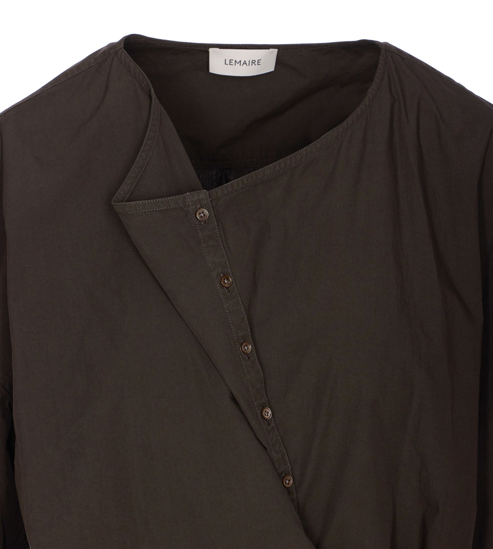 Lemaire Shirts Dark Brown Cotton