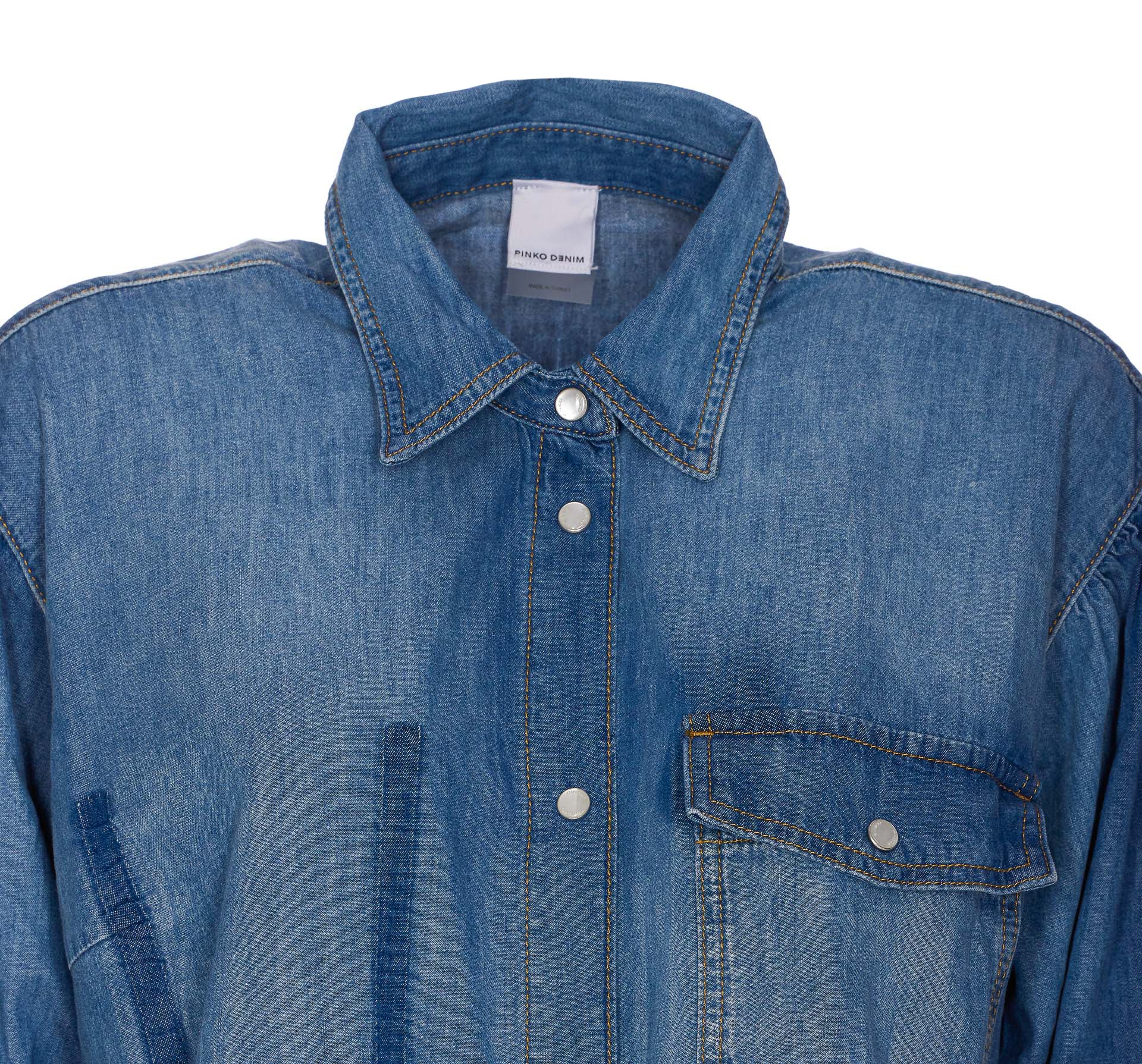 Pinko Shirts Blue Cotton