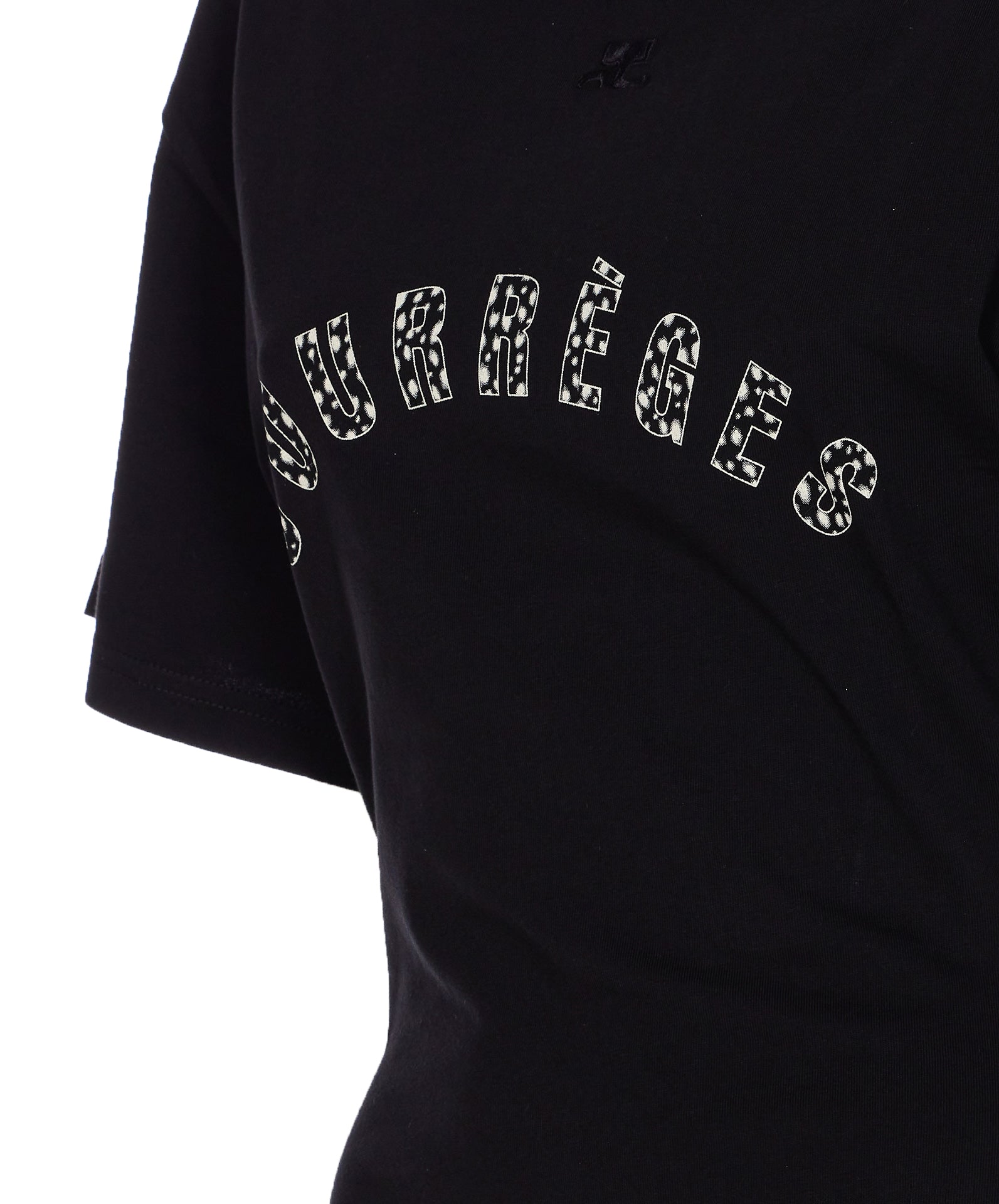 Courreges T-Shirts And Polos Black Cotton