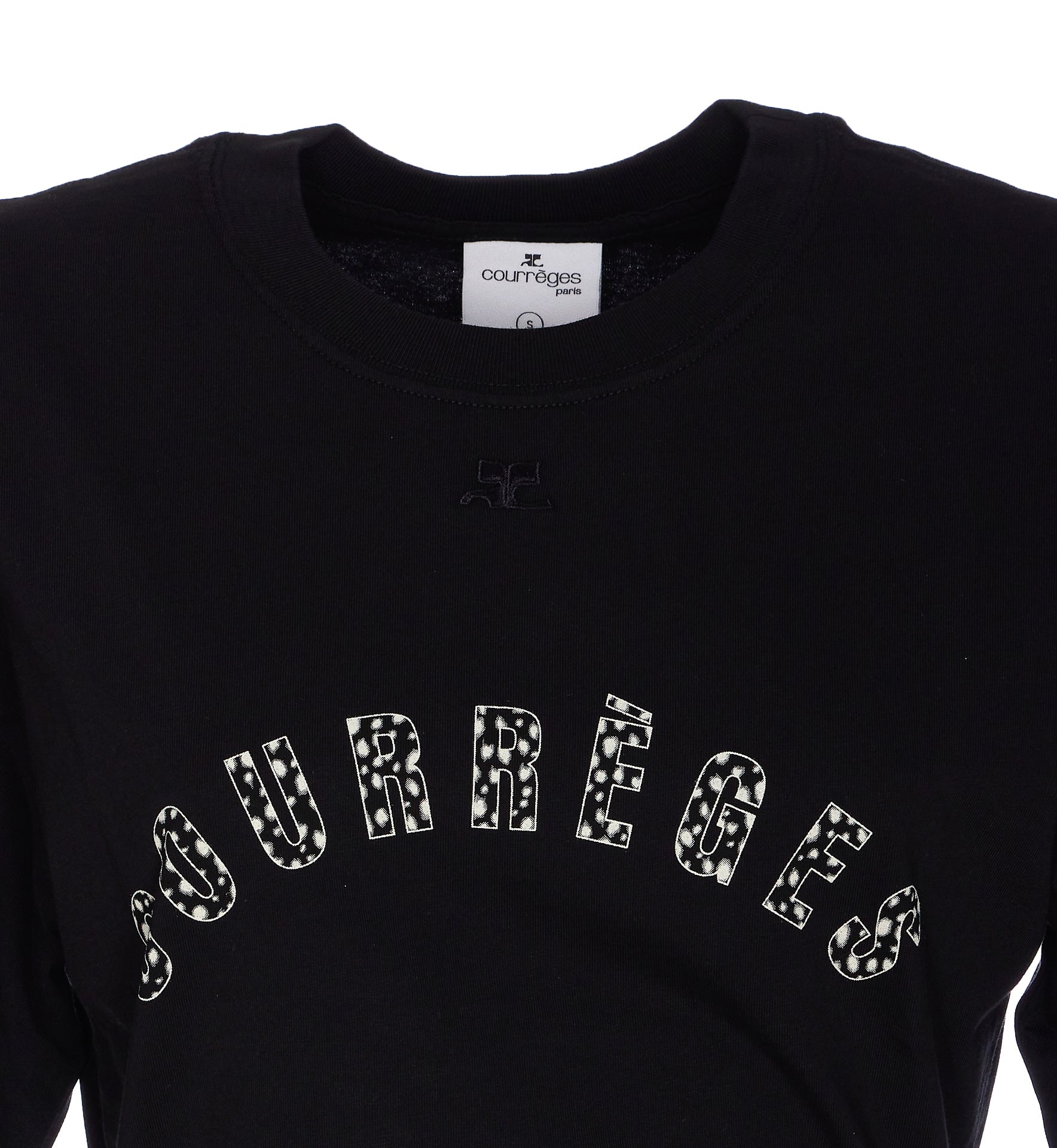 Courreges T-Shirts And Polos Black Cotton