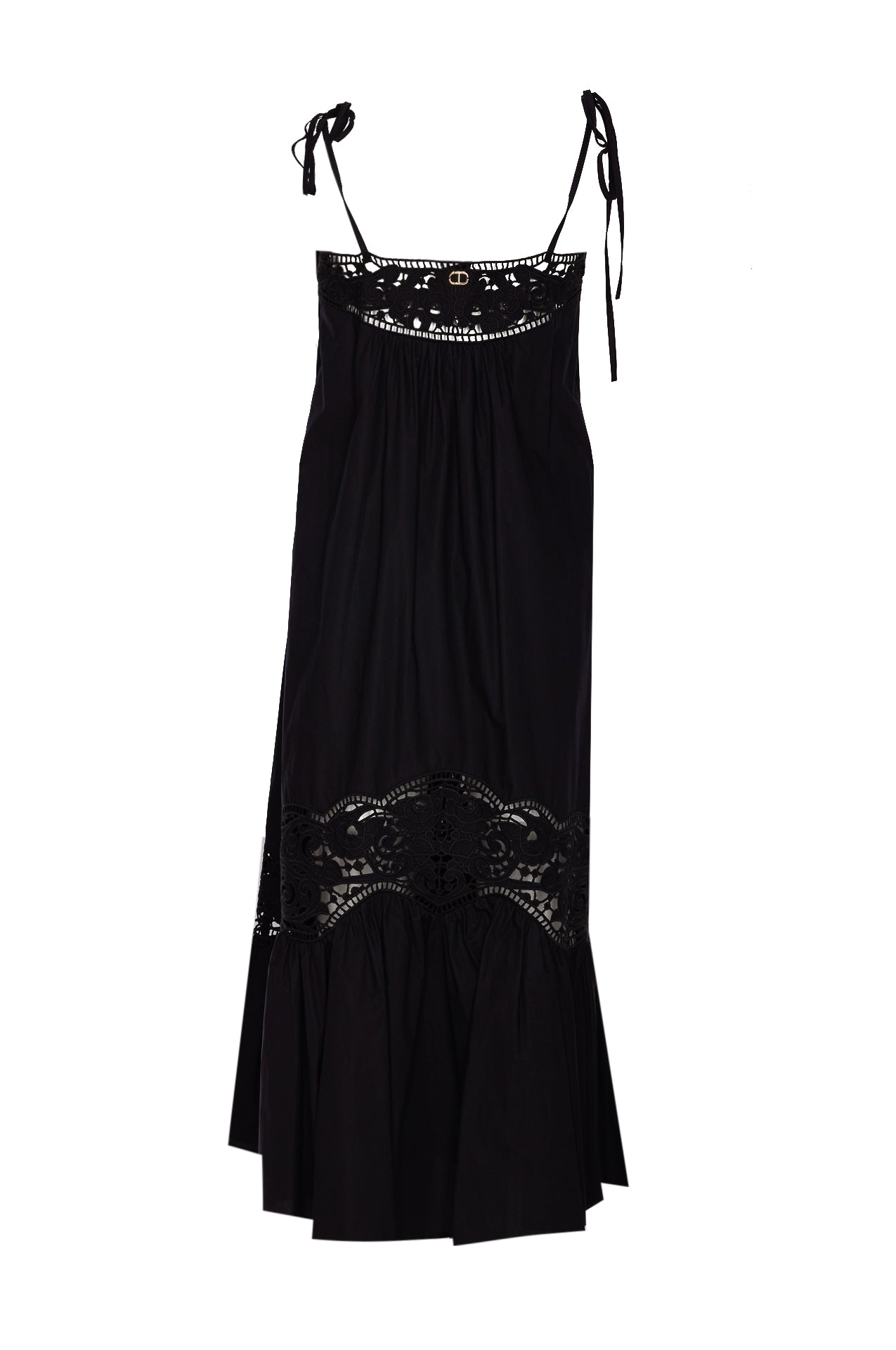Twin-Set Dresses Black Cotton