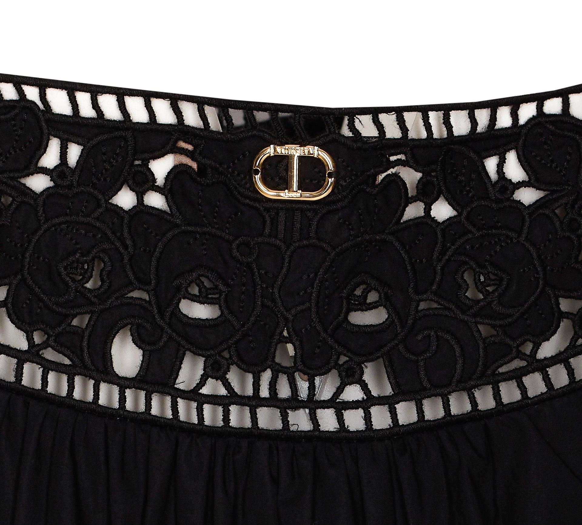 Twin-Set Dresses Black Cotton