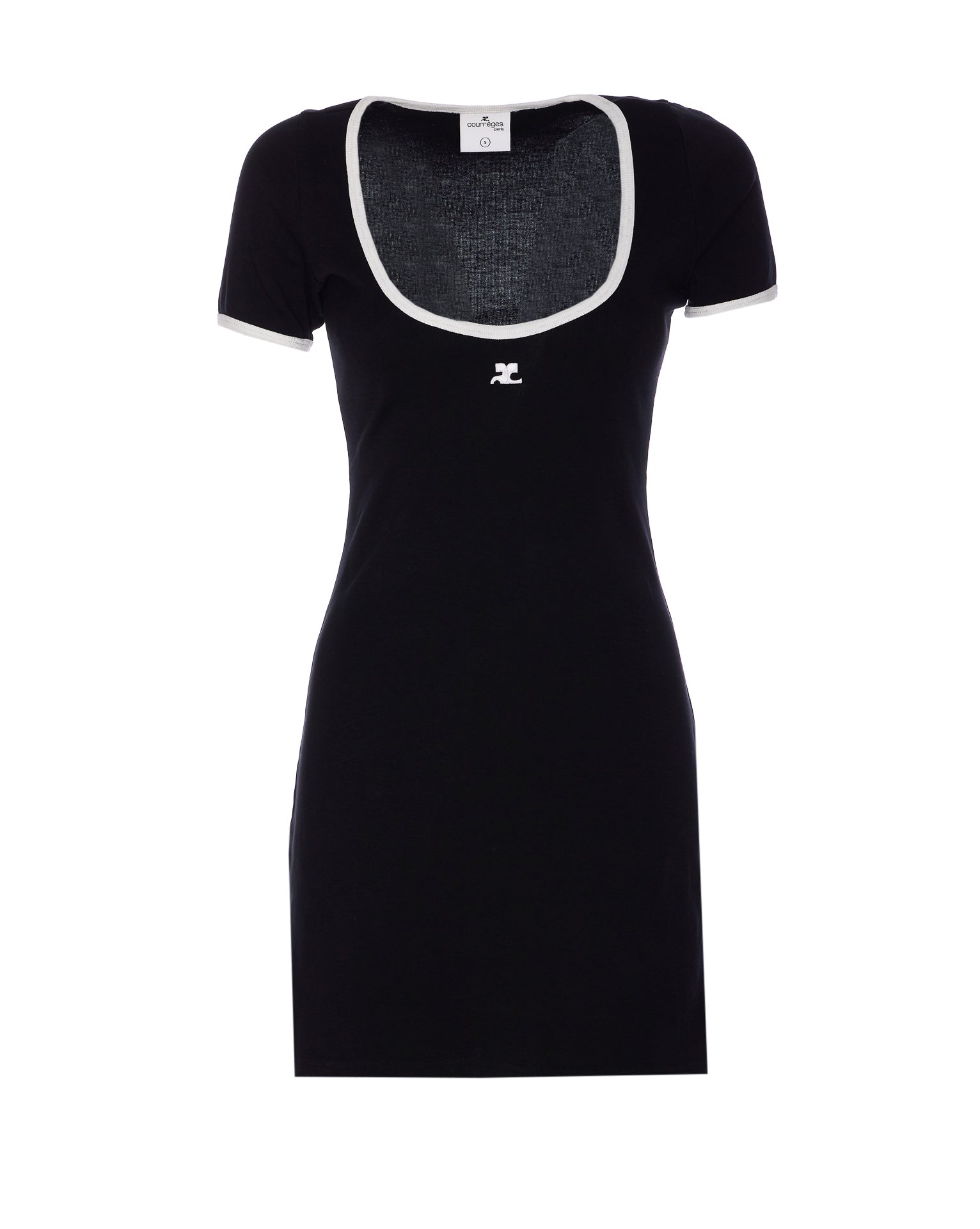 Courreges Dresses Black Cotton