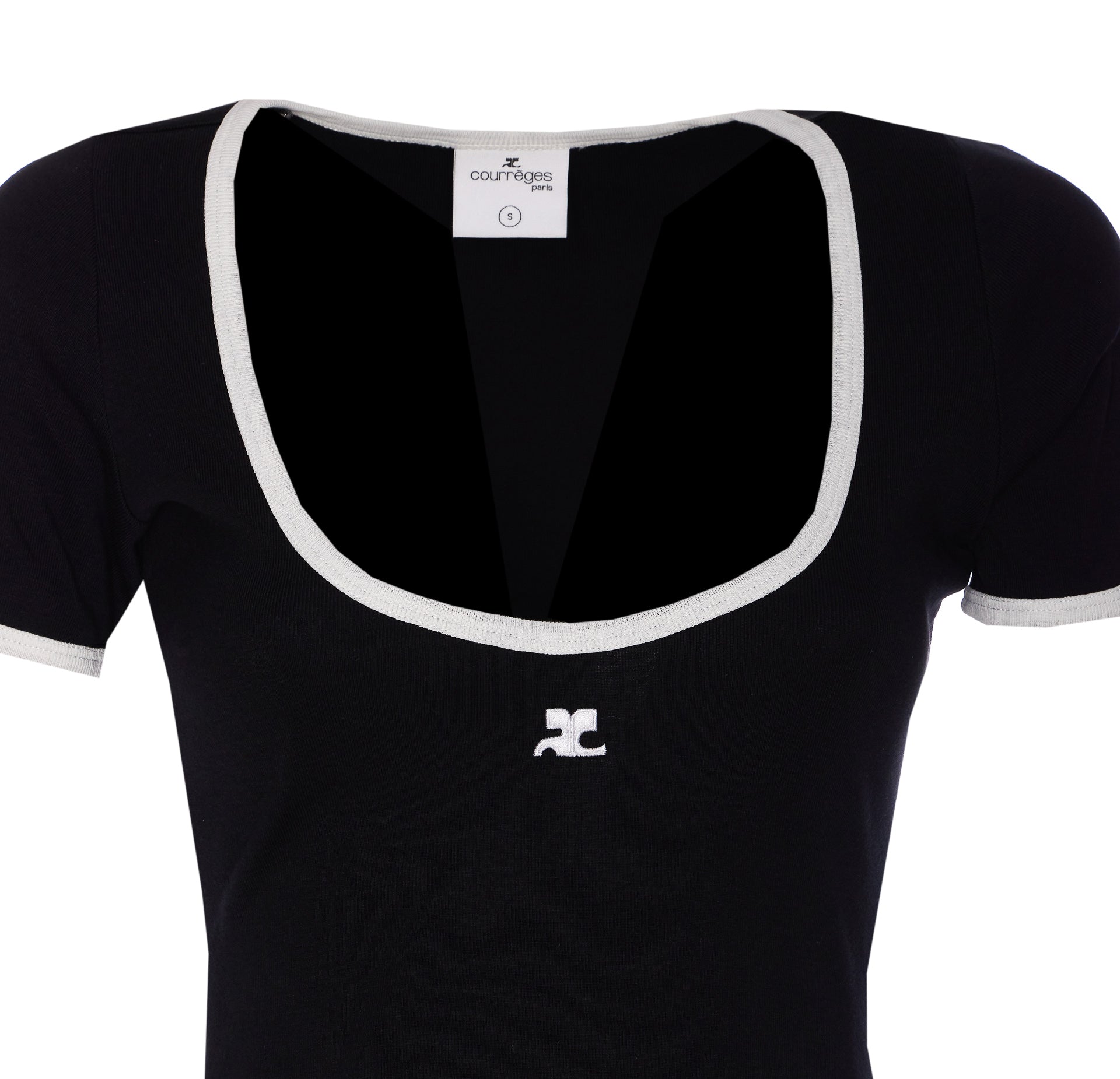 Courreges Dresses Black Cotton