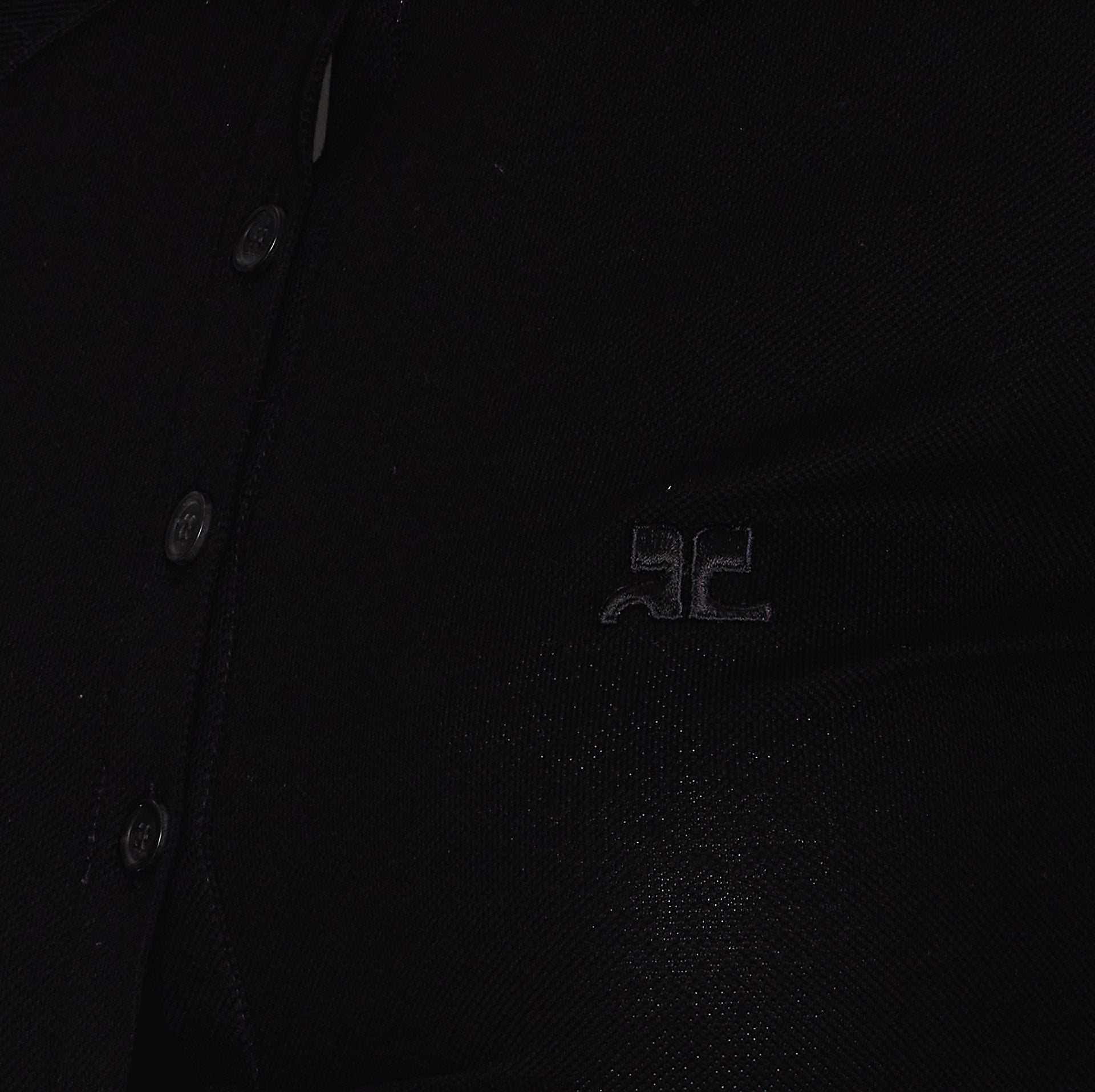 Courreges T-Shirts And Polos Black Cotton