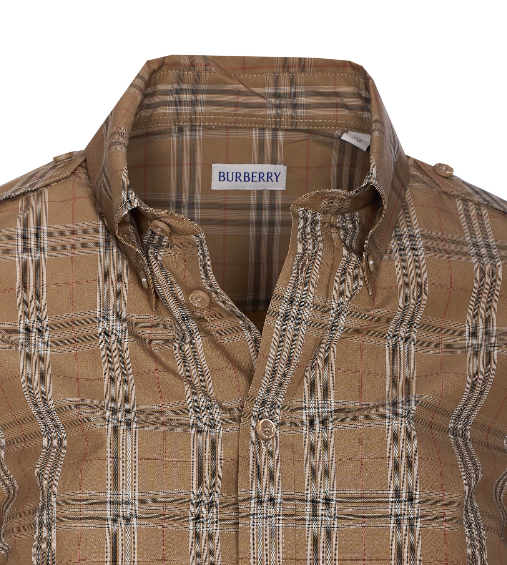 Burberry Shirts Brown Cotton