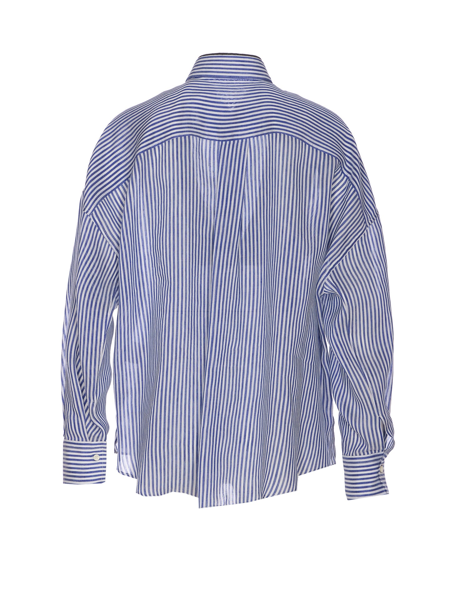 Brunello Cucinelli Shirts Blue Linen