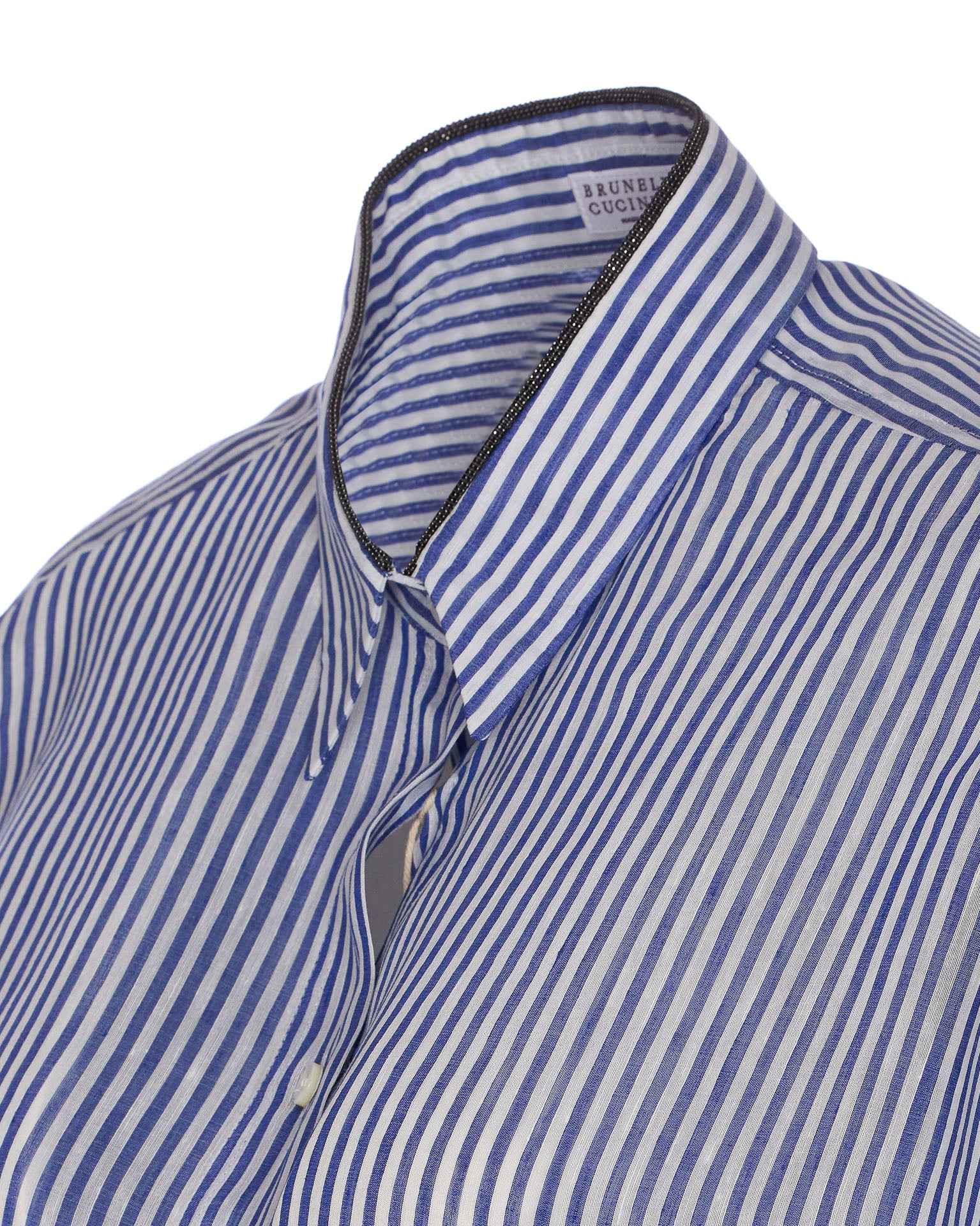 Brunello Cucinelli Shirts Blue Linen