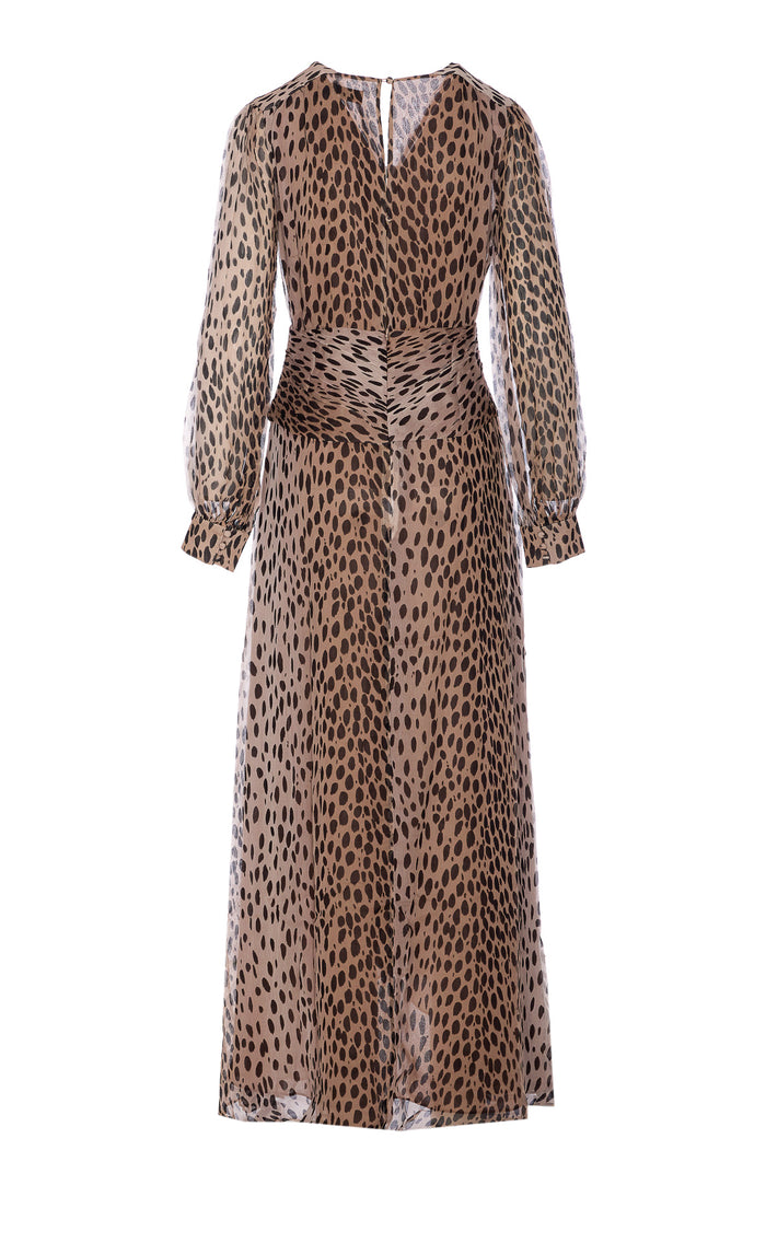 Rixo Dresses Brown Vicose