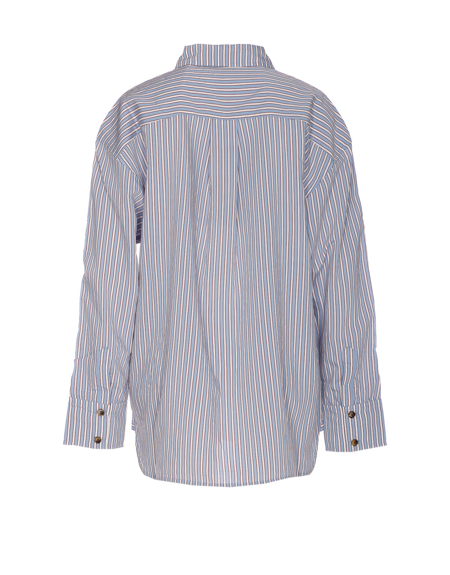 Ganni Shirts Blue Viscose