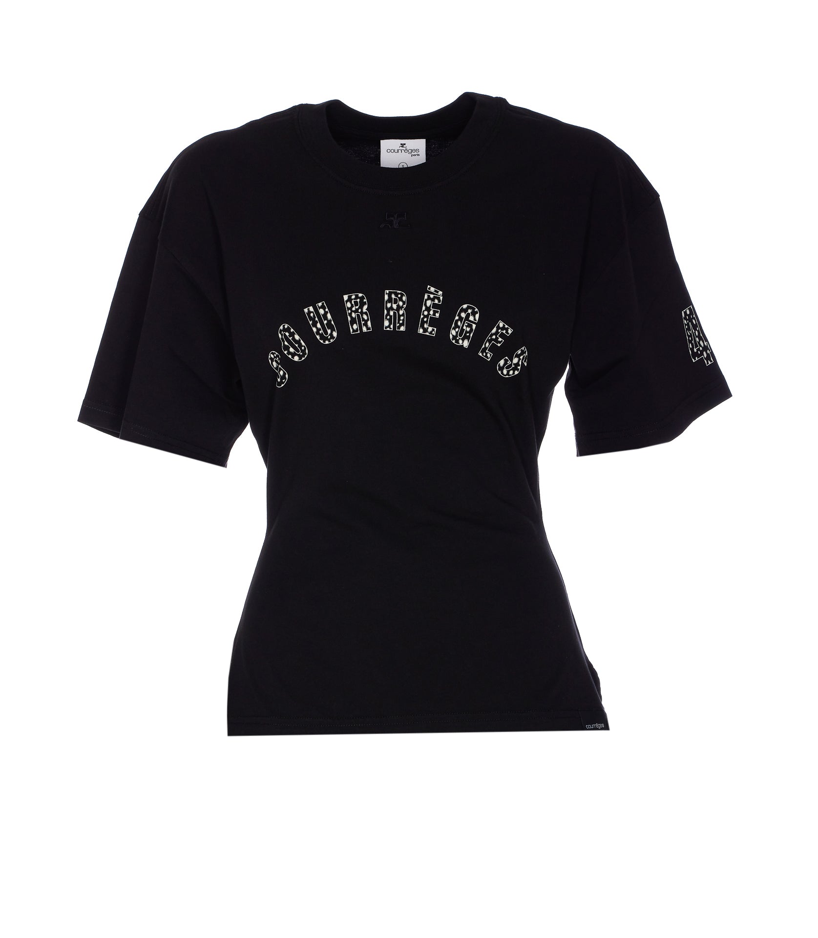 Courreges T-Shirts And Polos Black Cotton
